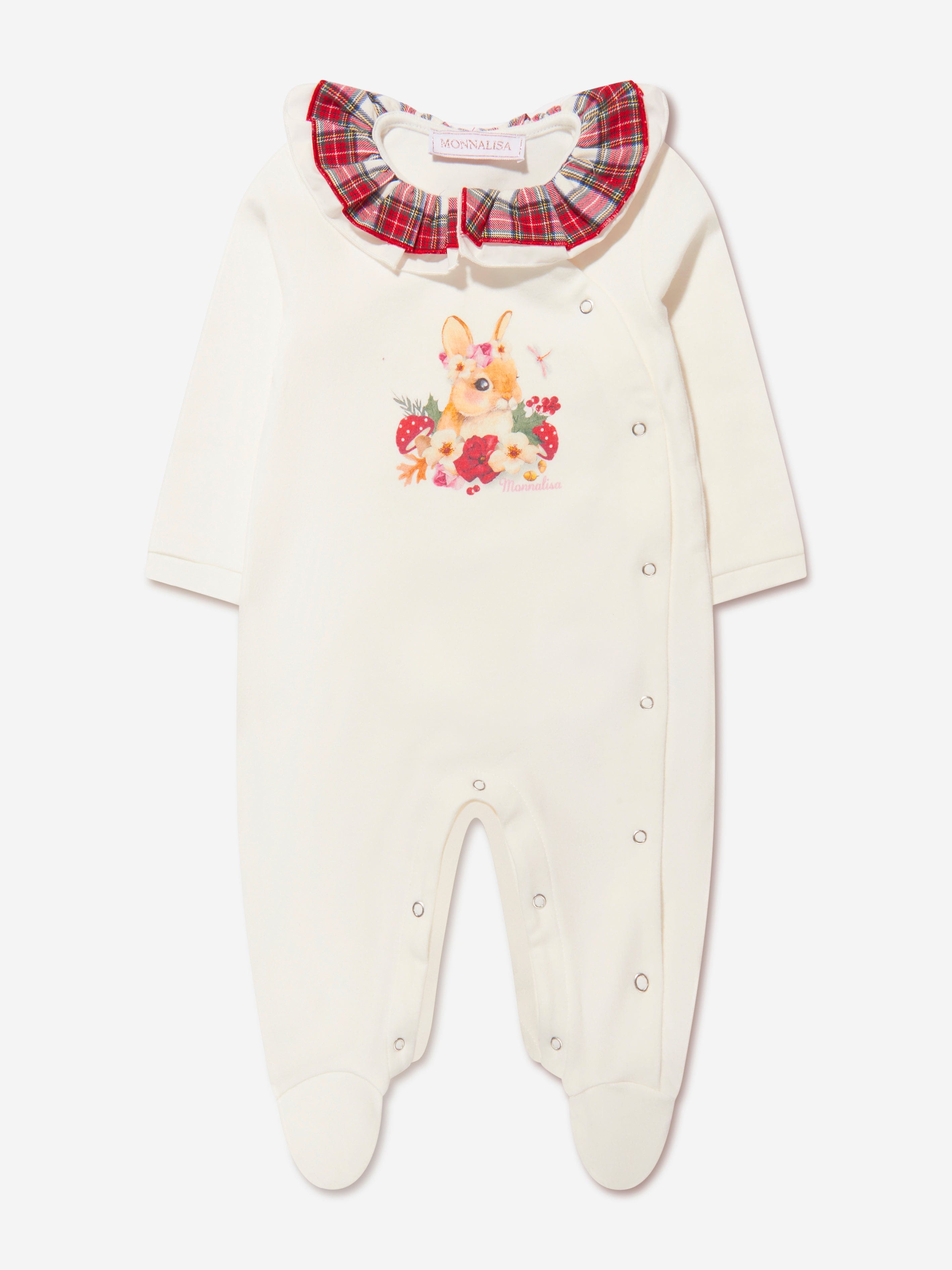 Monnalisa Baby Girls Bunny Print Babygrow