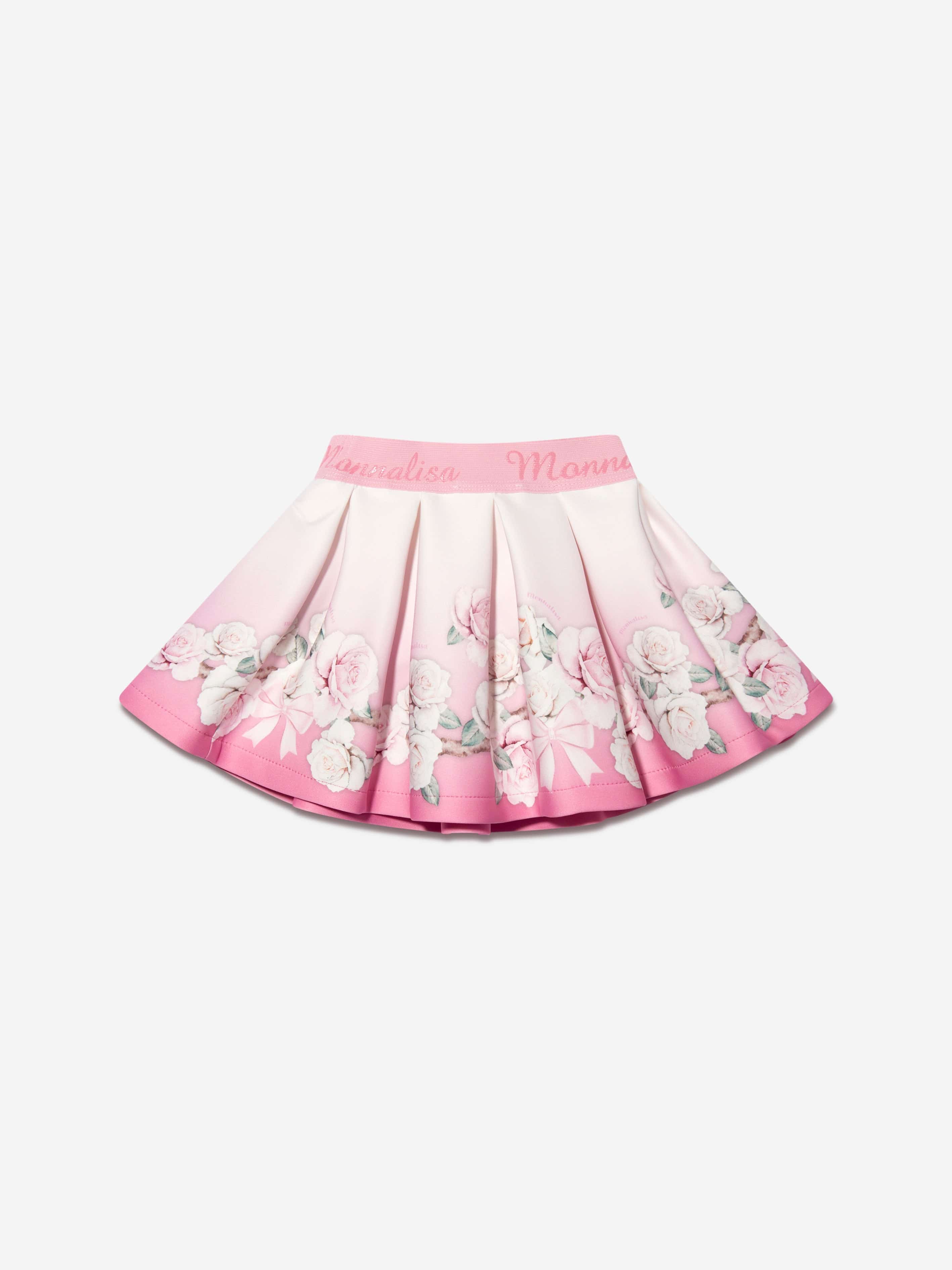 Monnalisa BabyGirls Neoprene Rose Skirt