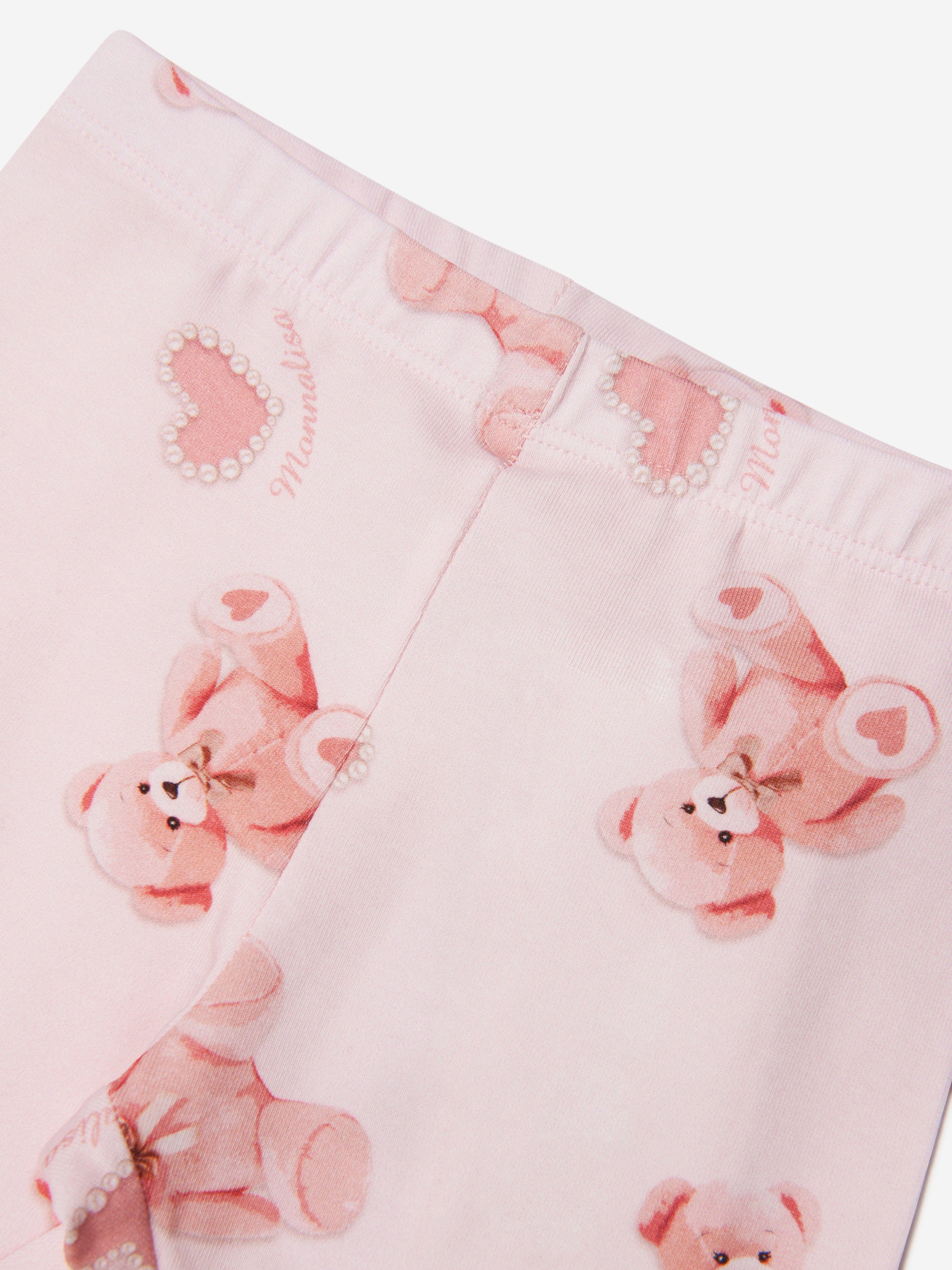 Monnalisa Baby Girls Teddy Bear Leggings