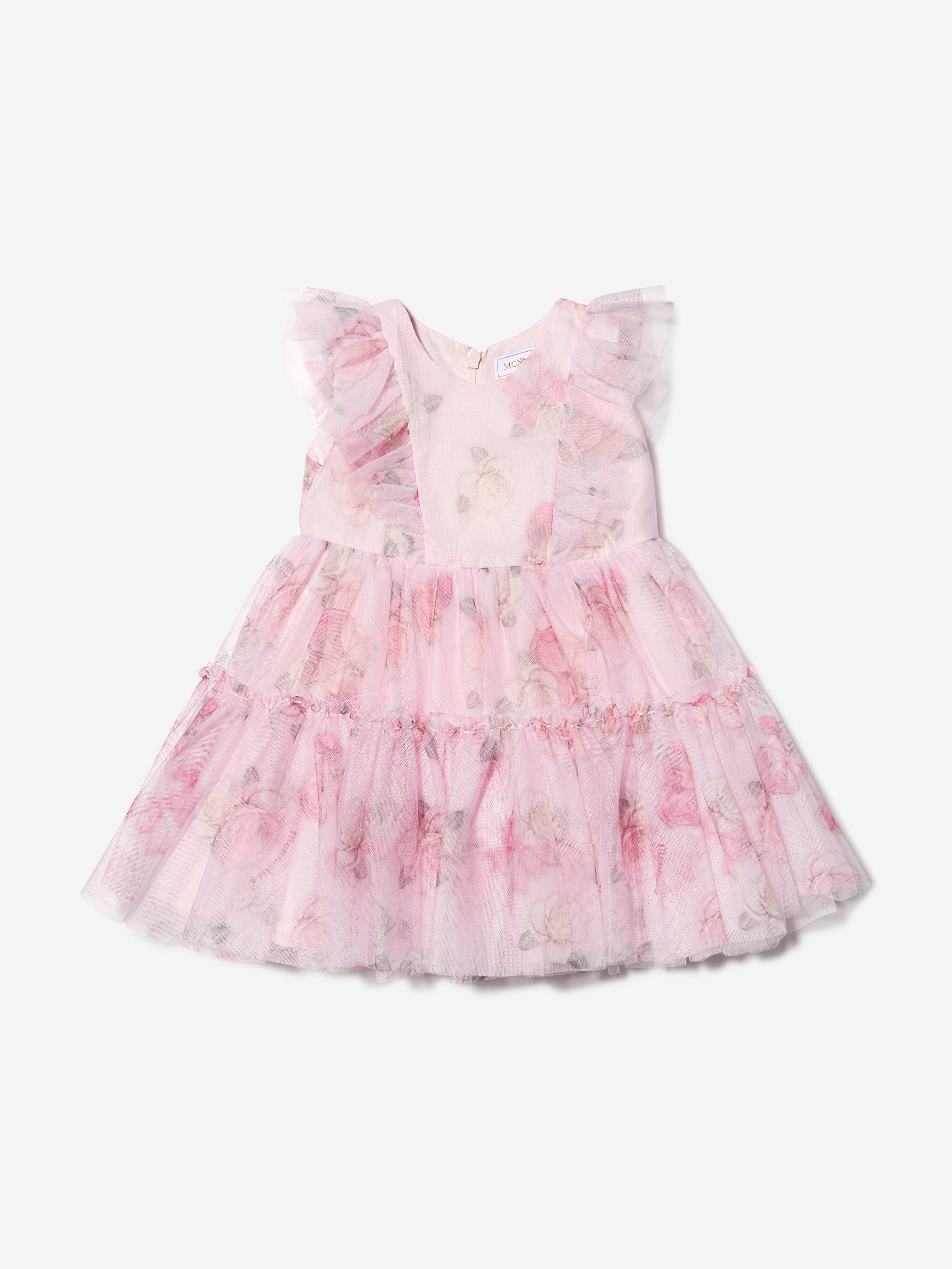 Monnalisa Baby Girls Tulle Rose Dress