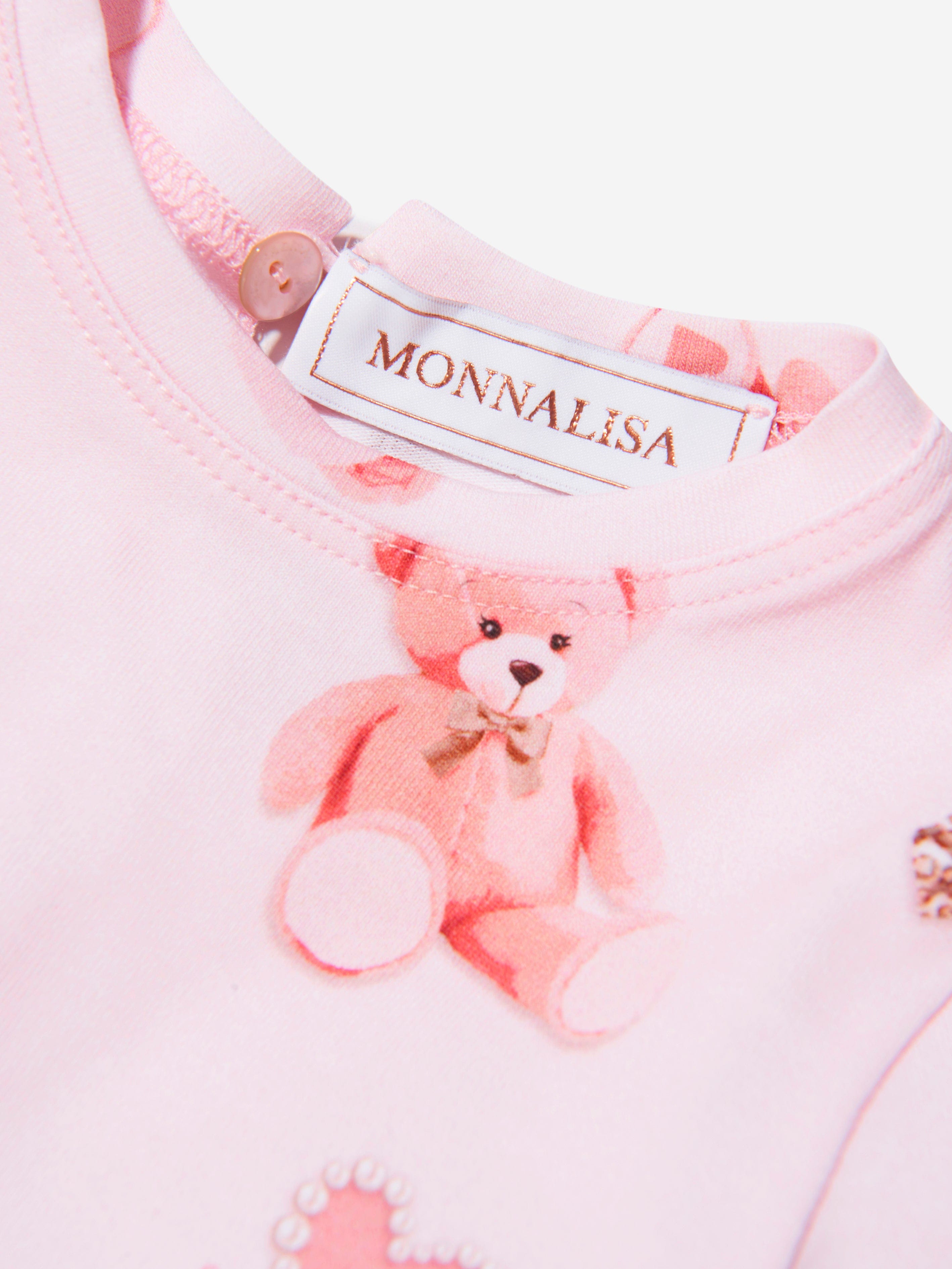 Monnalisa Baby Girls Long Sleeve Teddy Dress