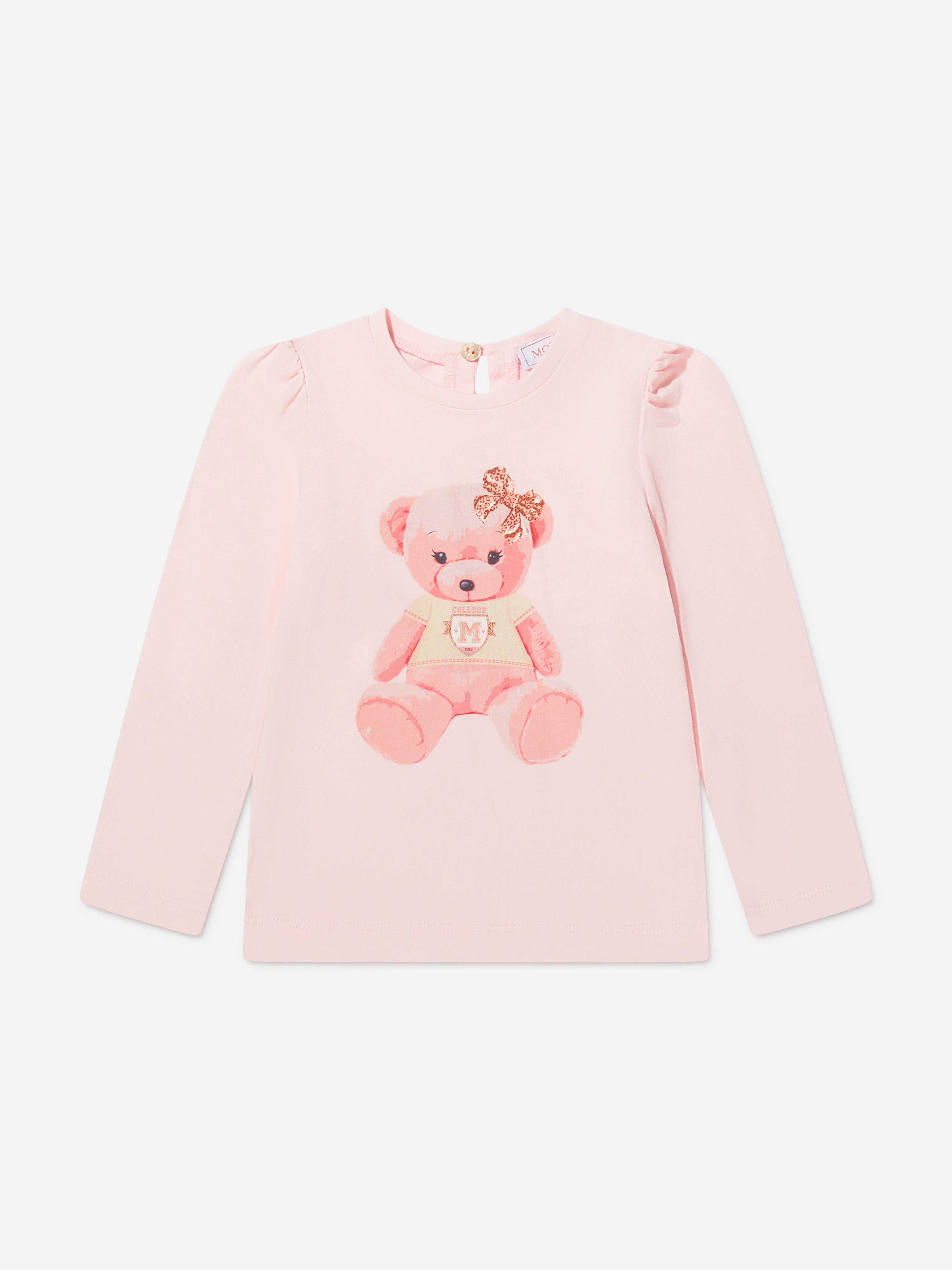 Monnalisa Baby Girls Long Sleeve Teddy T-Shirt