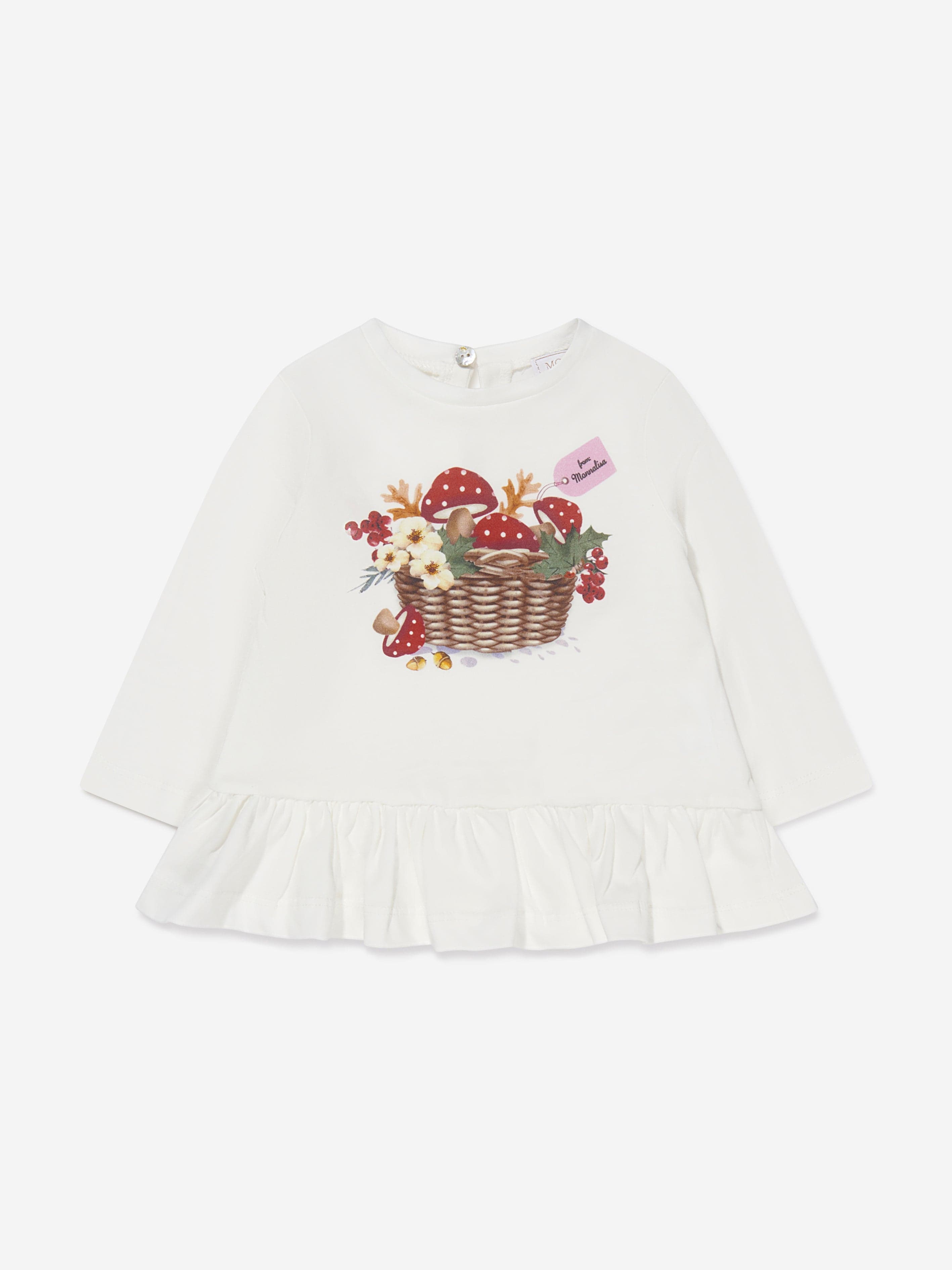 Monnalisa Baby Girls Toadstool Maxi T-Shirt