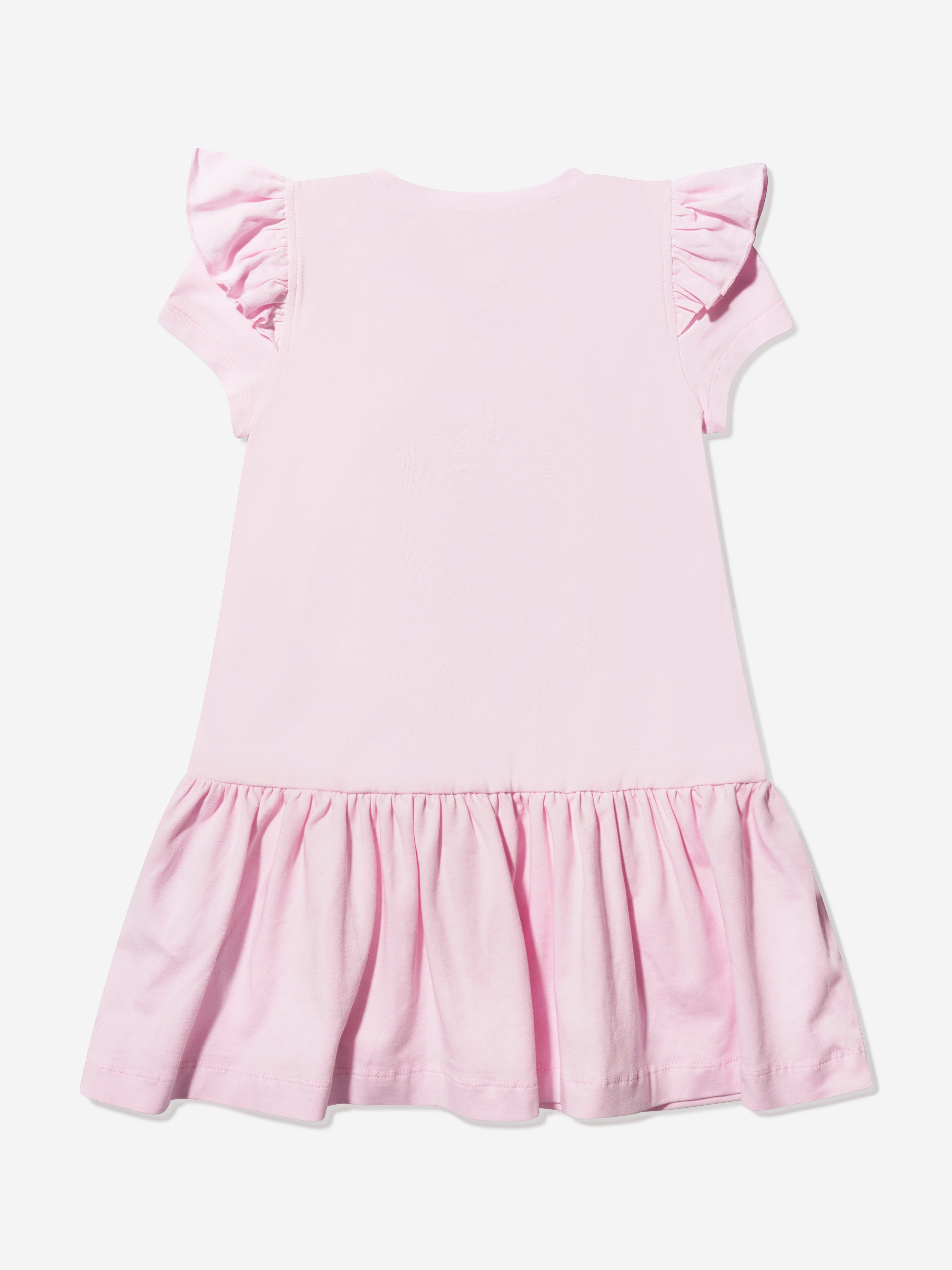 Monnalisa Girls Tinker Bell Jersey Dress In Pink