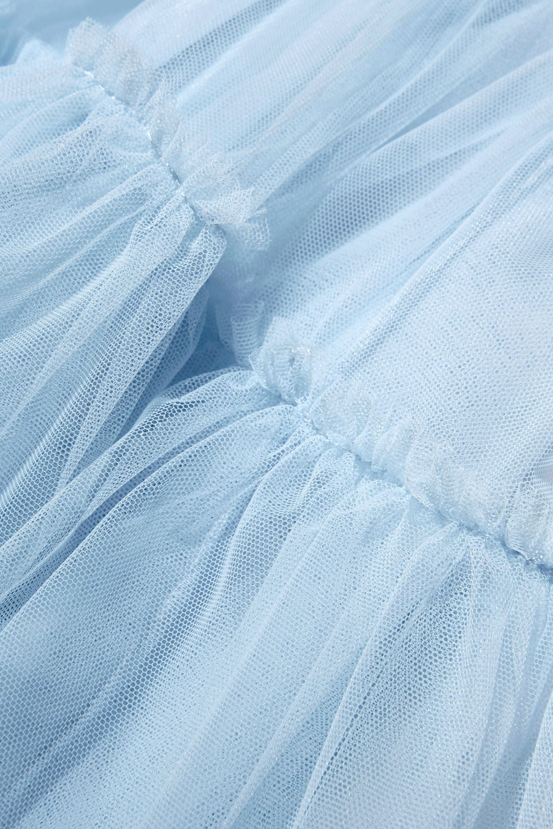 Monnalisa Girls Tulle Skirt In Blue