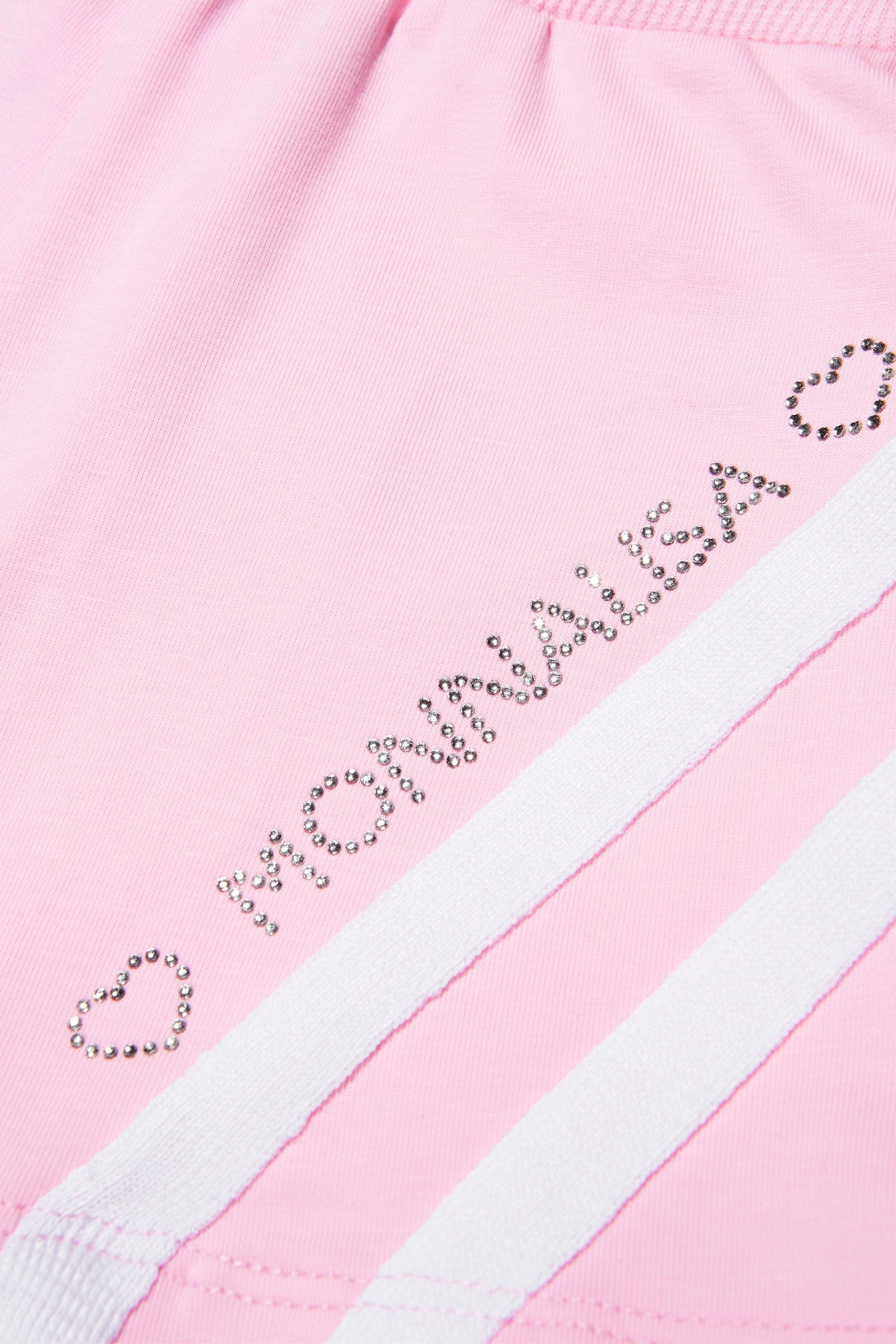 Monnalisa Girls Sporty Sweat Shorts In Pink