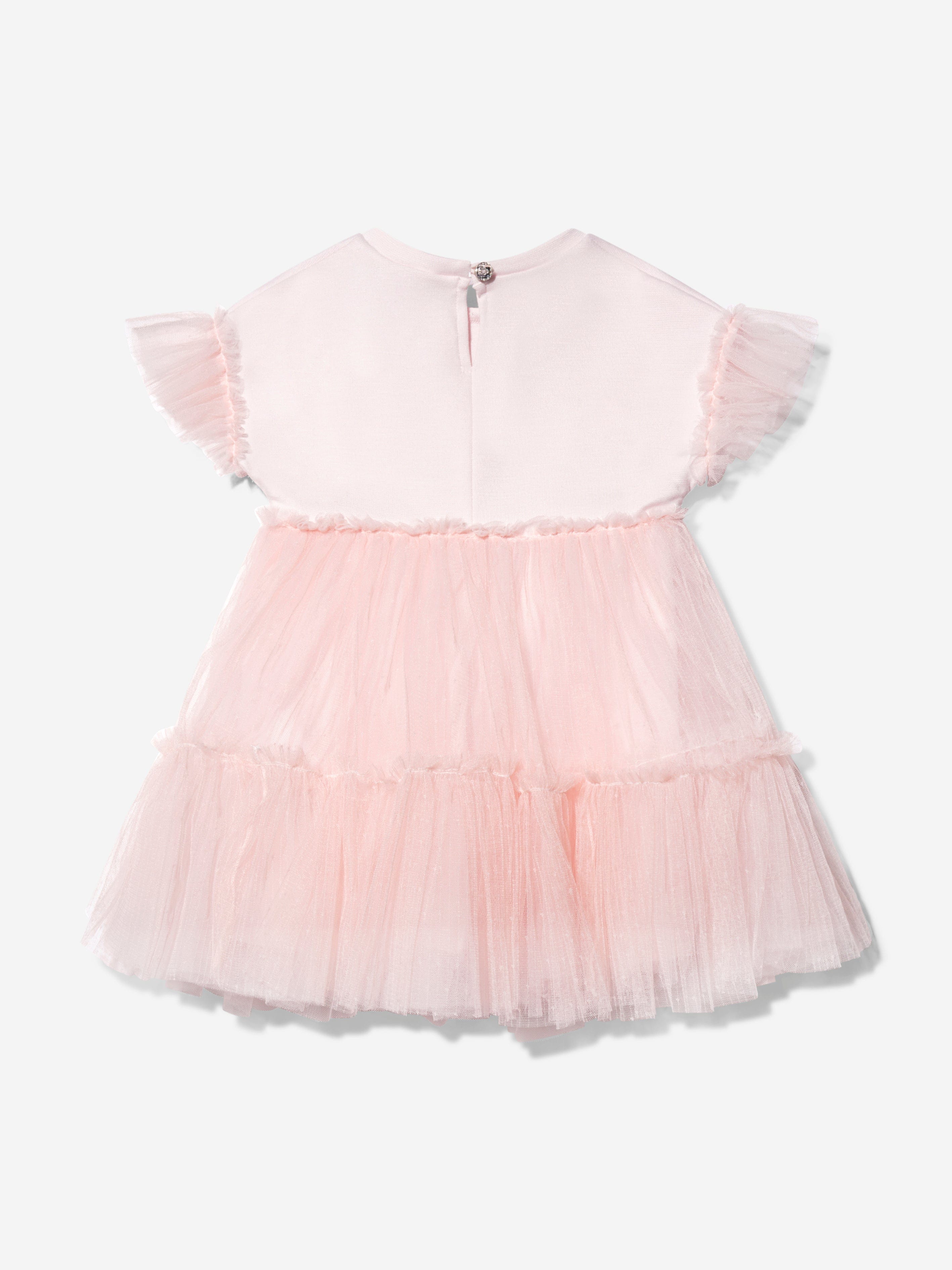 Monnalisa Baby Girls Couture Tulle Dress In Pink