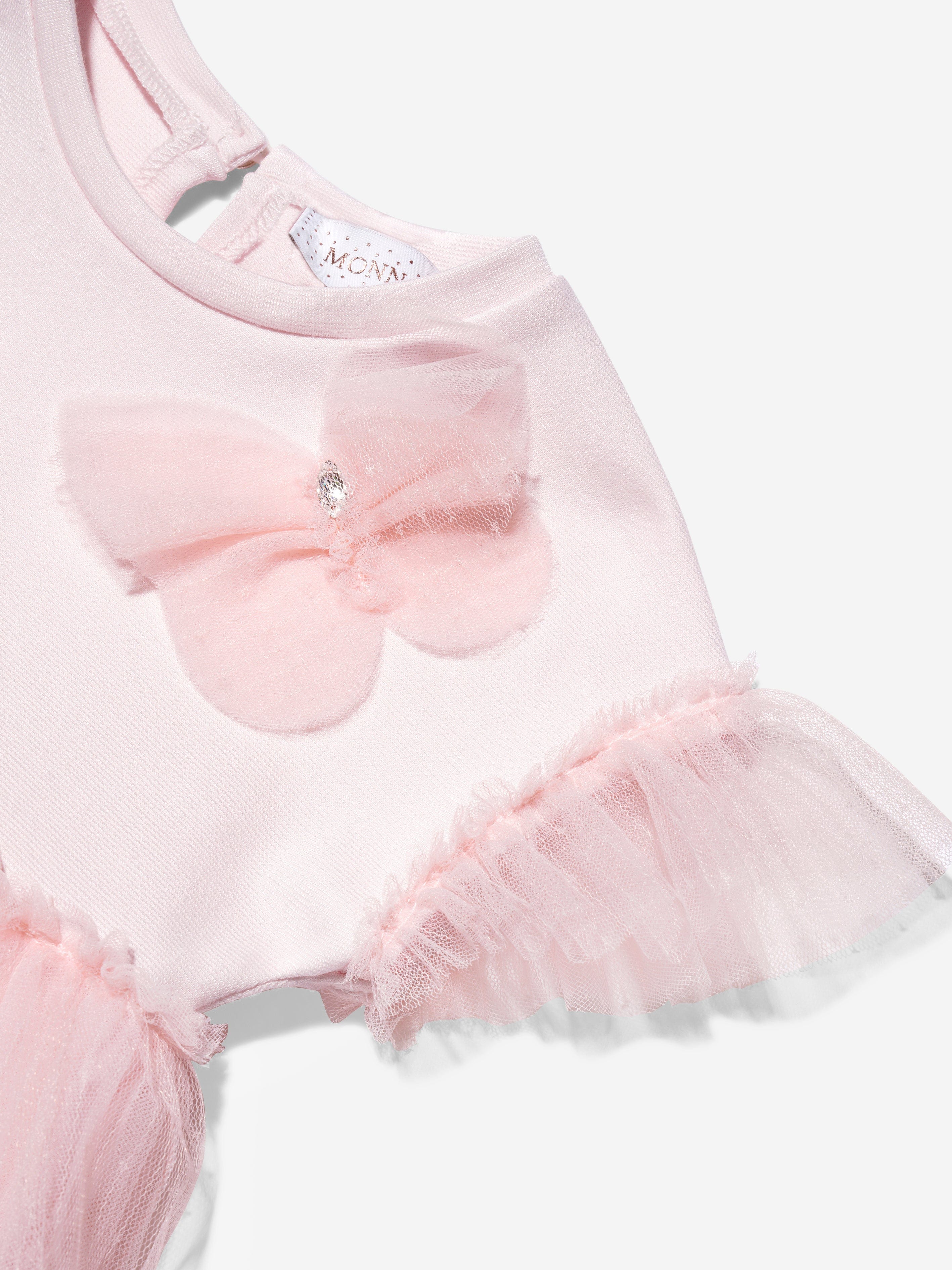 Monnalisa Baby Girls Couture Tulle Dress In Pink