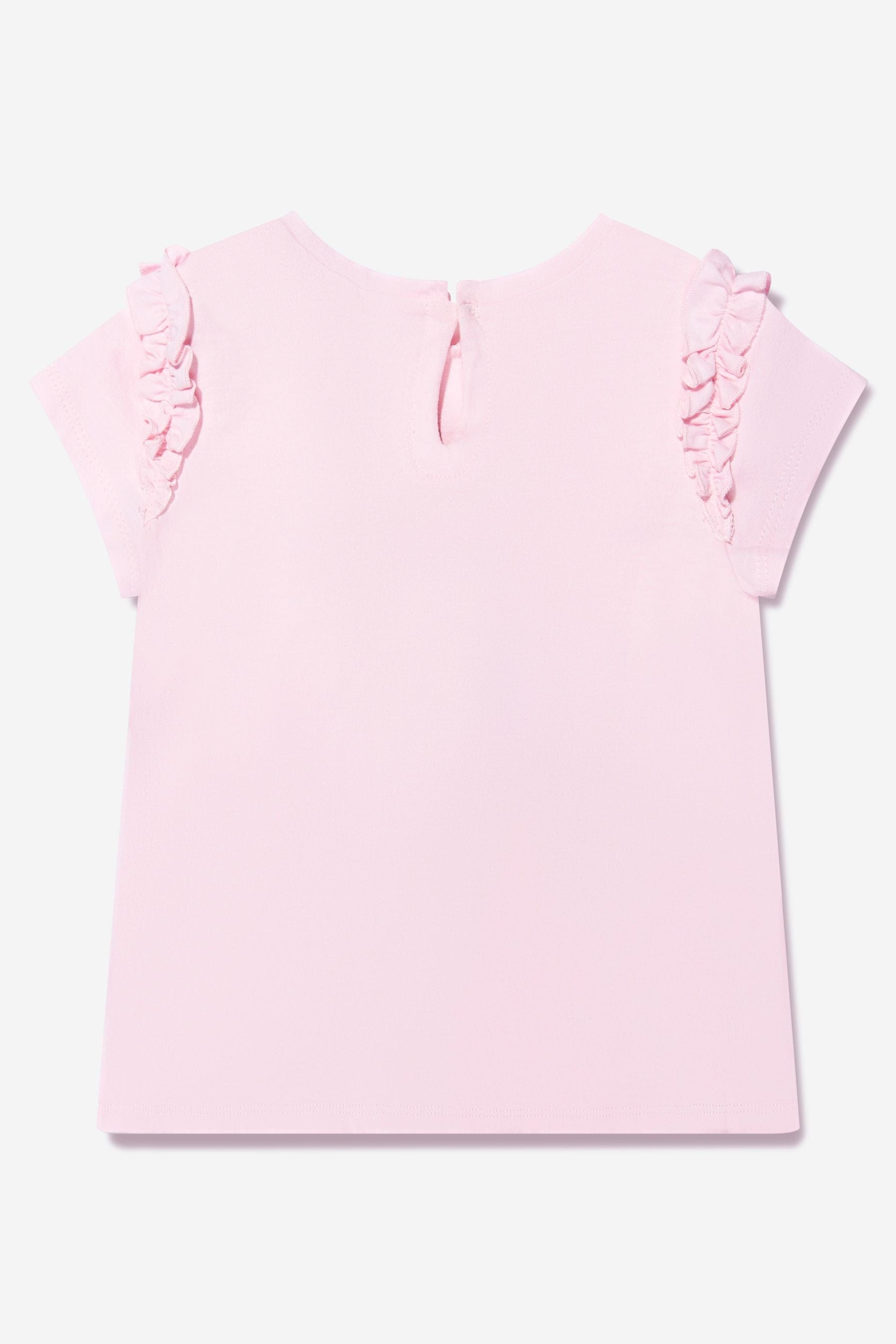 Monnalisa Baby Girls Tulips Maxi T-Shirt In Pink