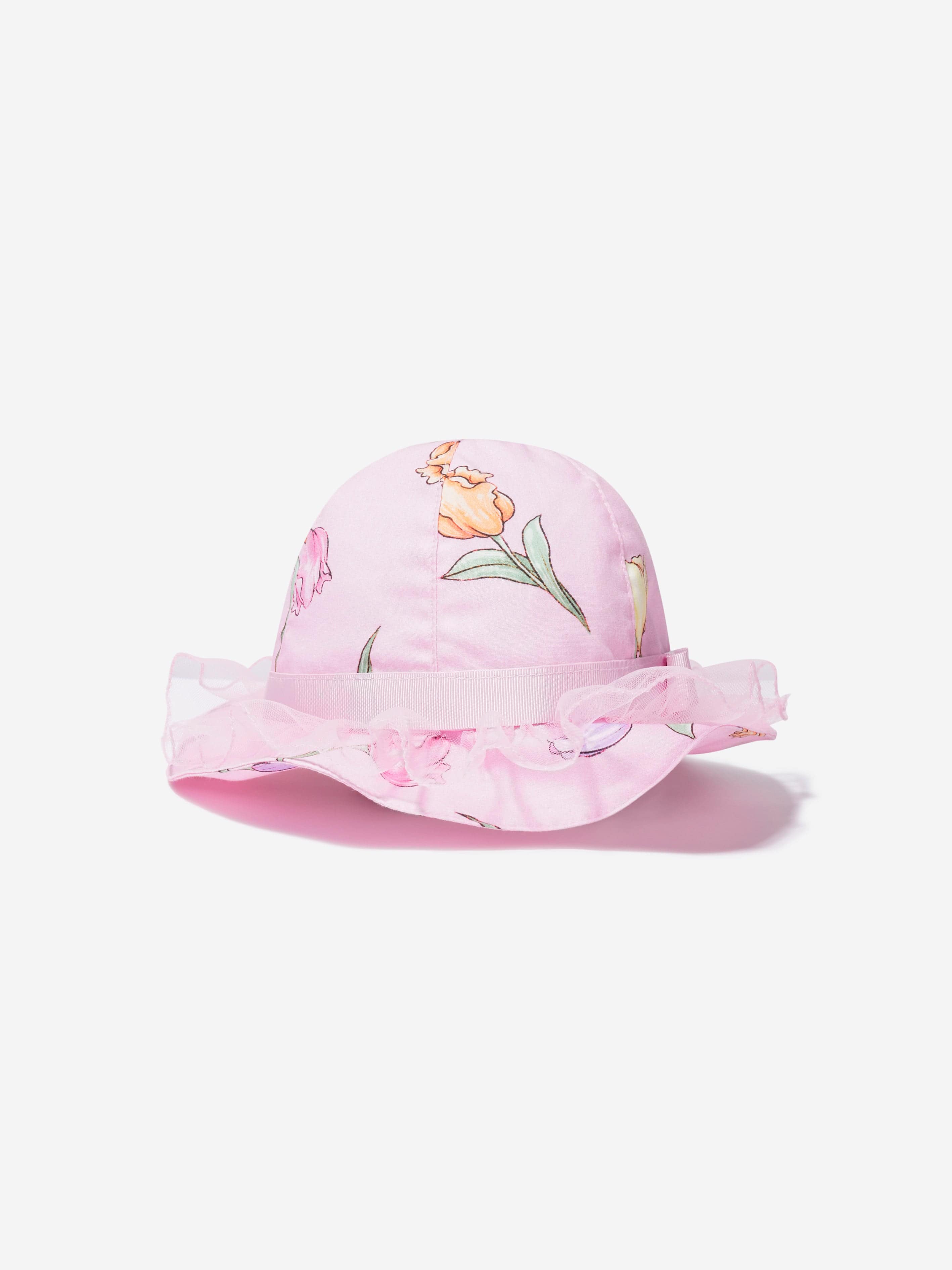 Monnalisa Baby Girls Tulip Hat In Pink