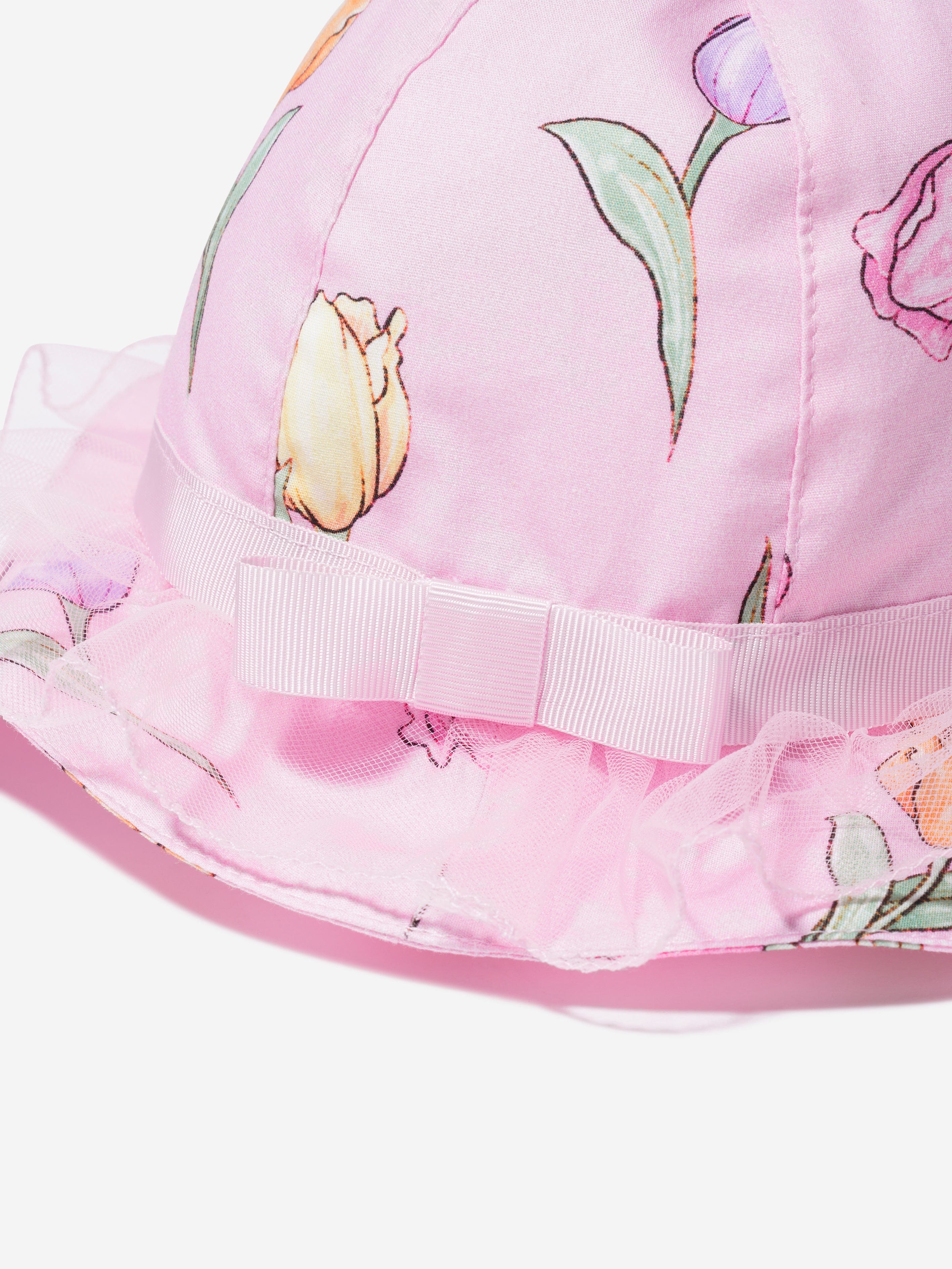 Monnalisa Baby Girls Tulip Hat In Pink