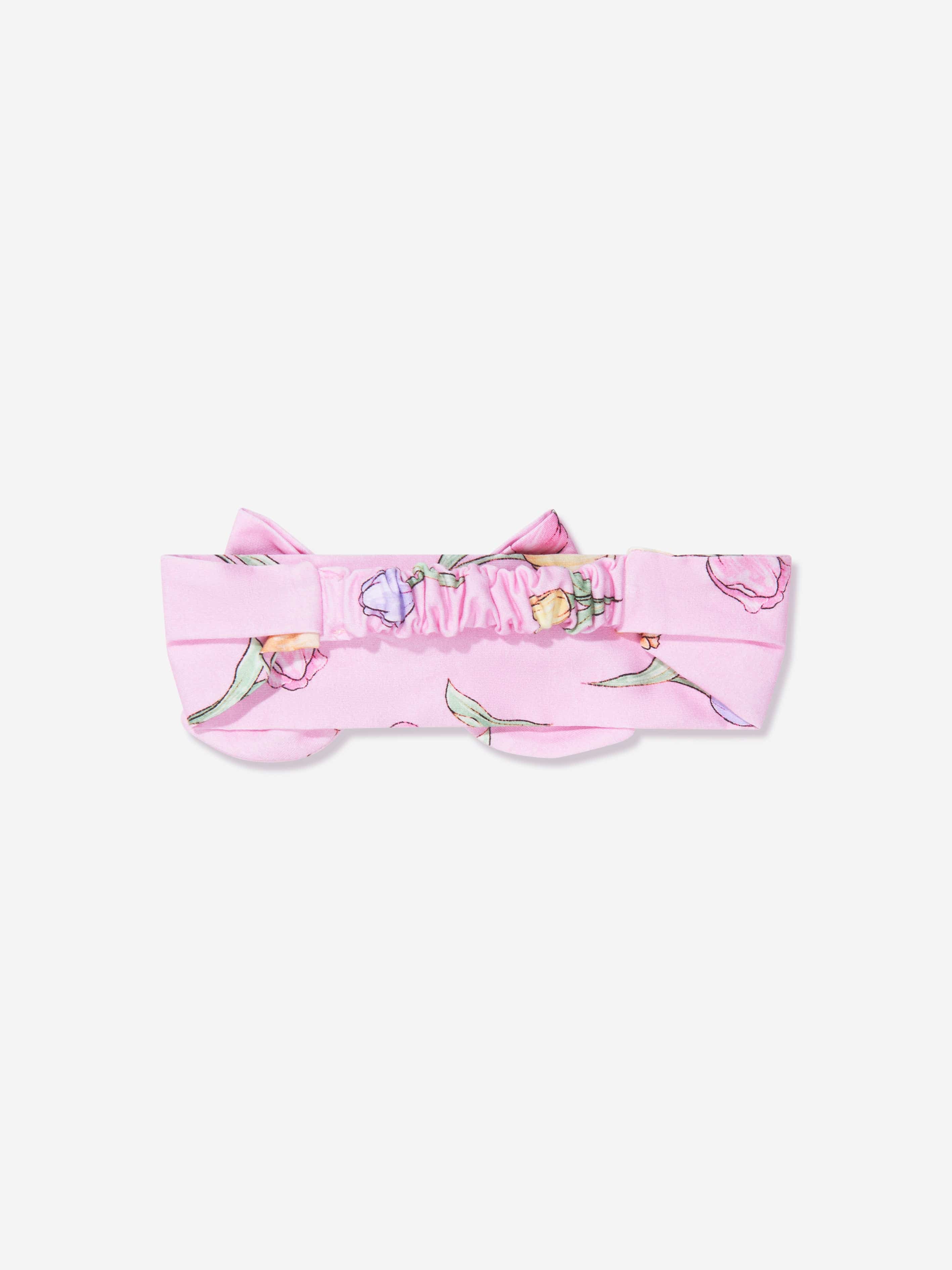 Monnalisa Baby Girls Tulip Bow Headband In Pink