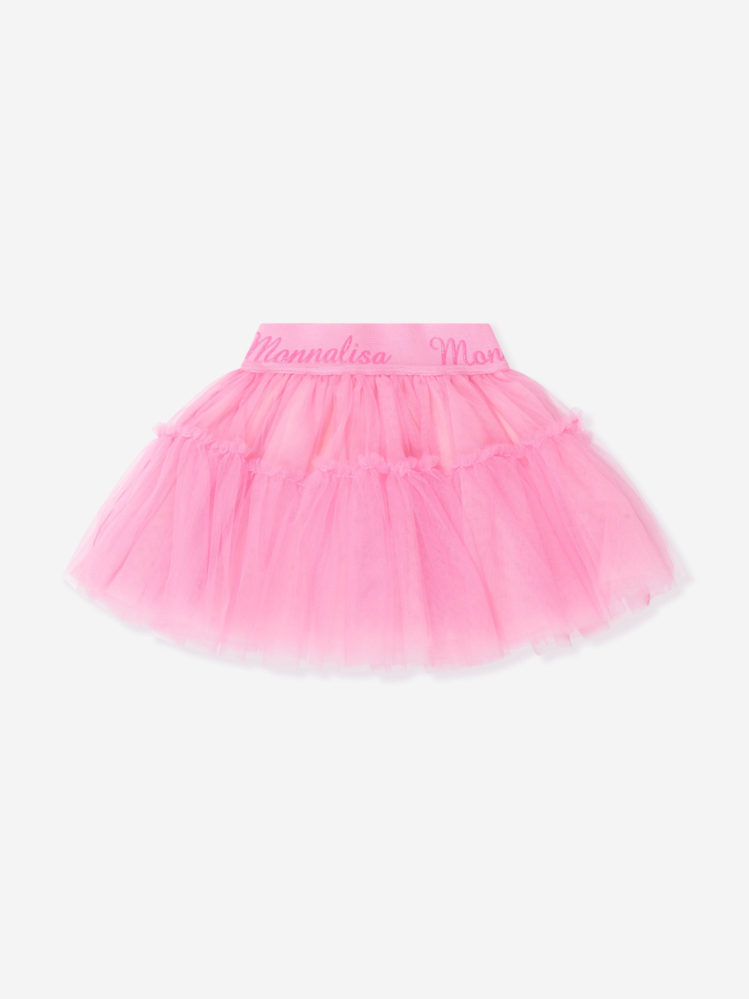 Monnalisa Baby Girls Tulle Skirt In Pink