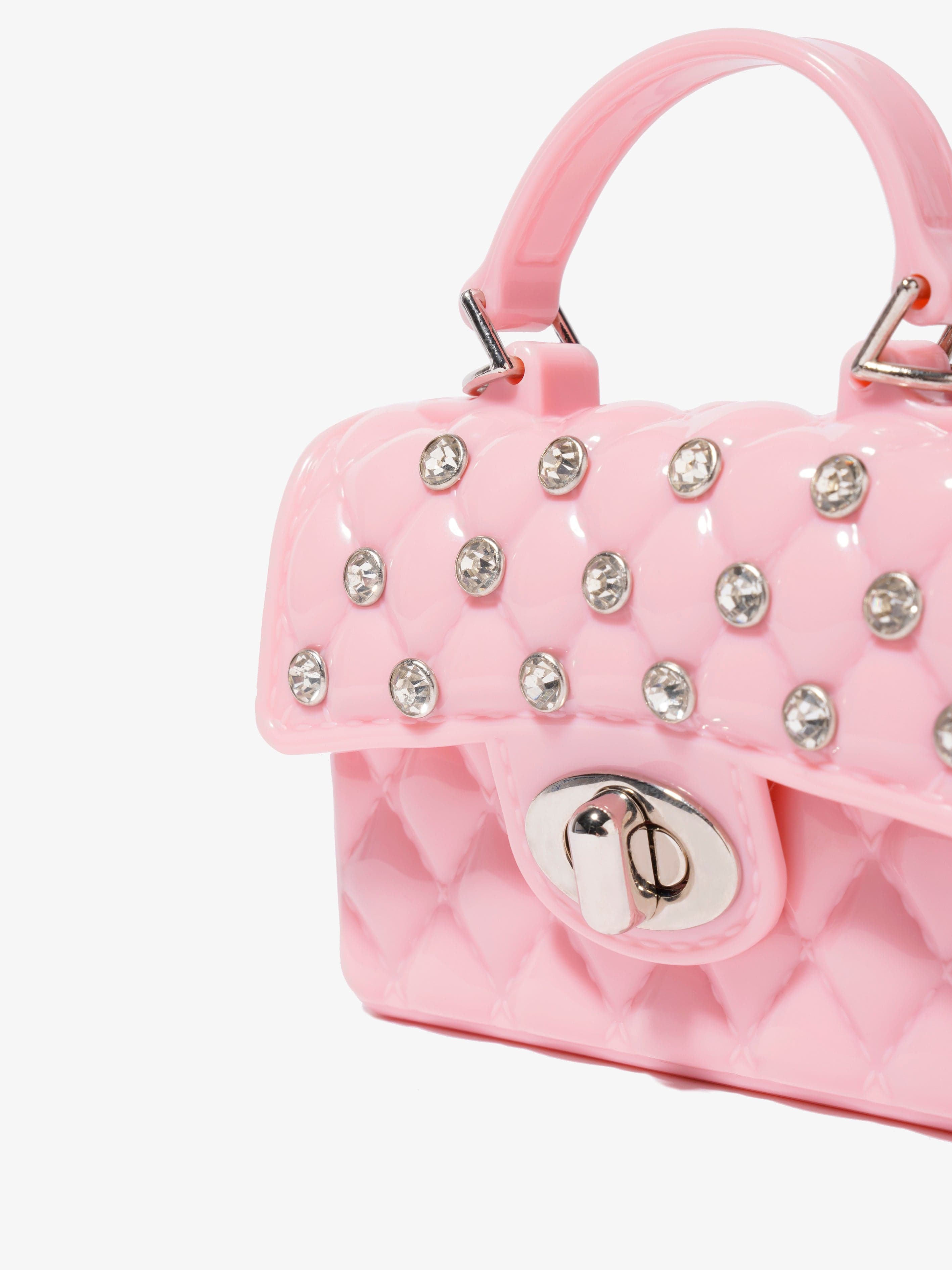 Monnalisa Girls PVC Lilly Bag In Pink