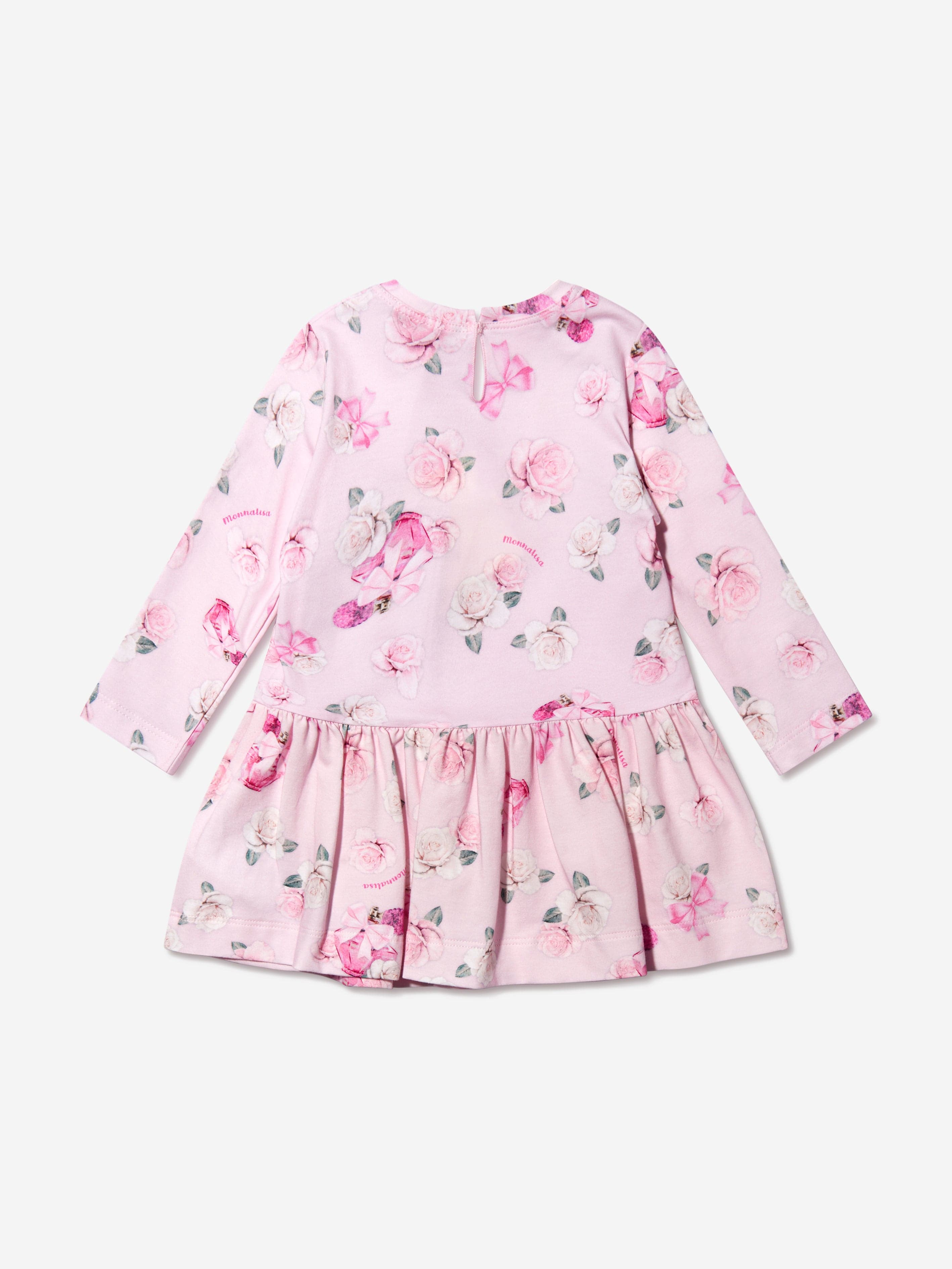 Monnalisa Baby Girls Rose Print Dress