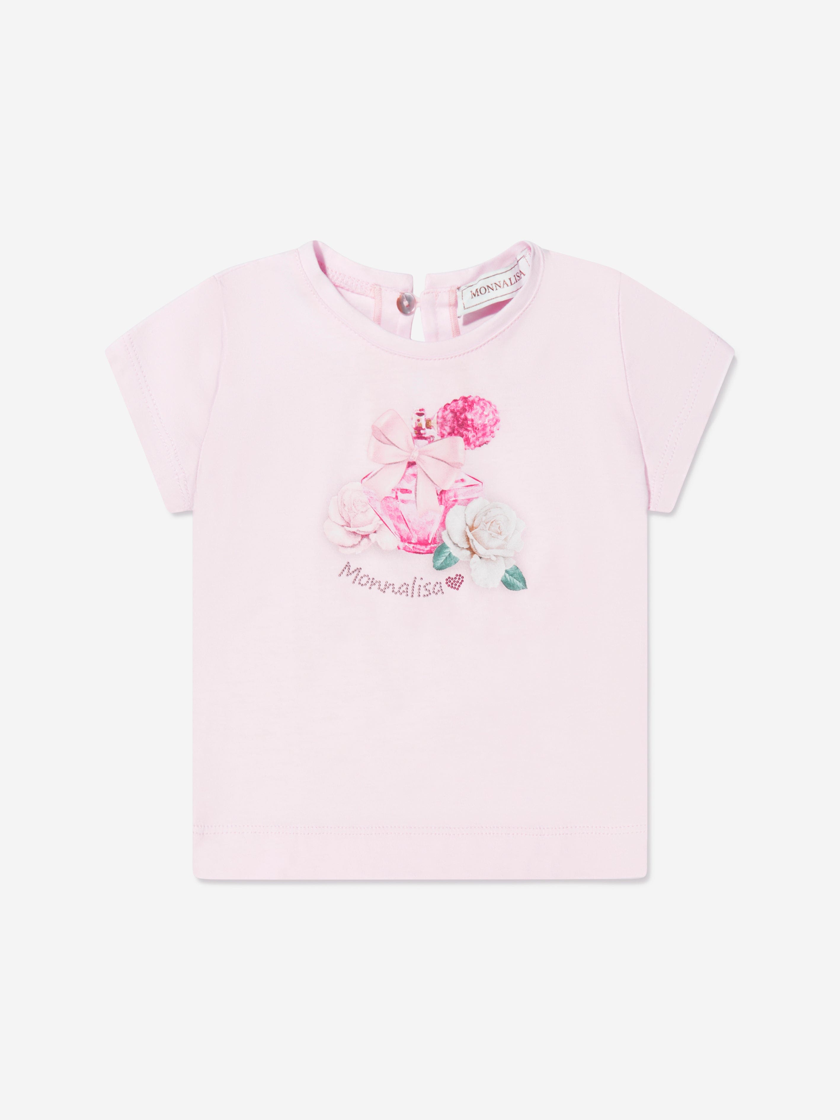 Monnalisa Baby Girls Perfume Bottle T-Shirt