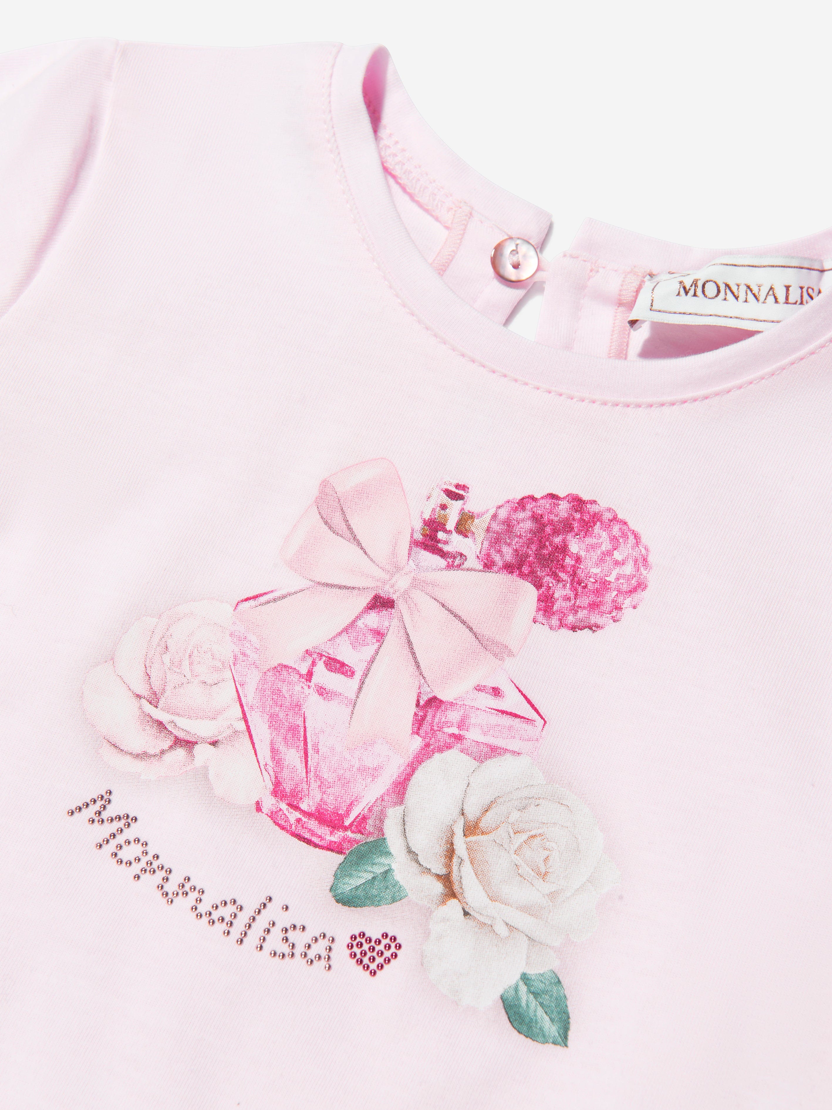 Monnalisa Baby Girls Perfume Bottle T-Shirt