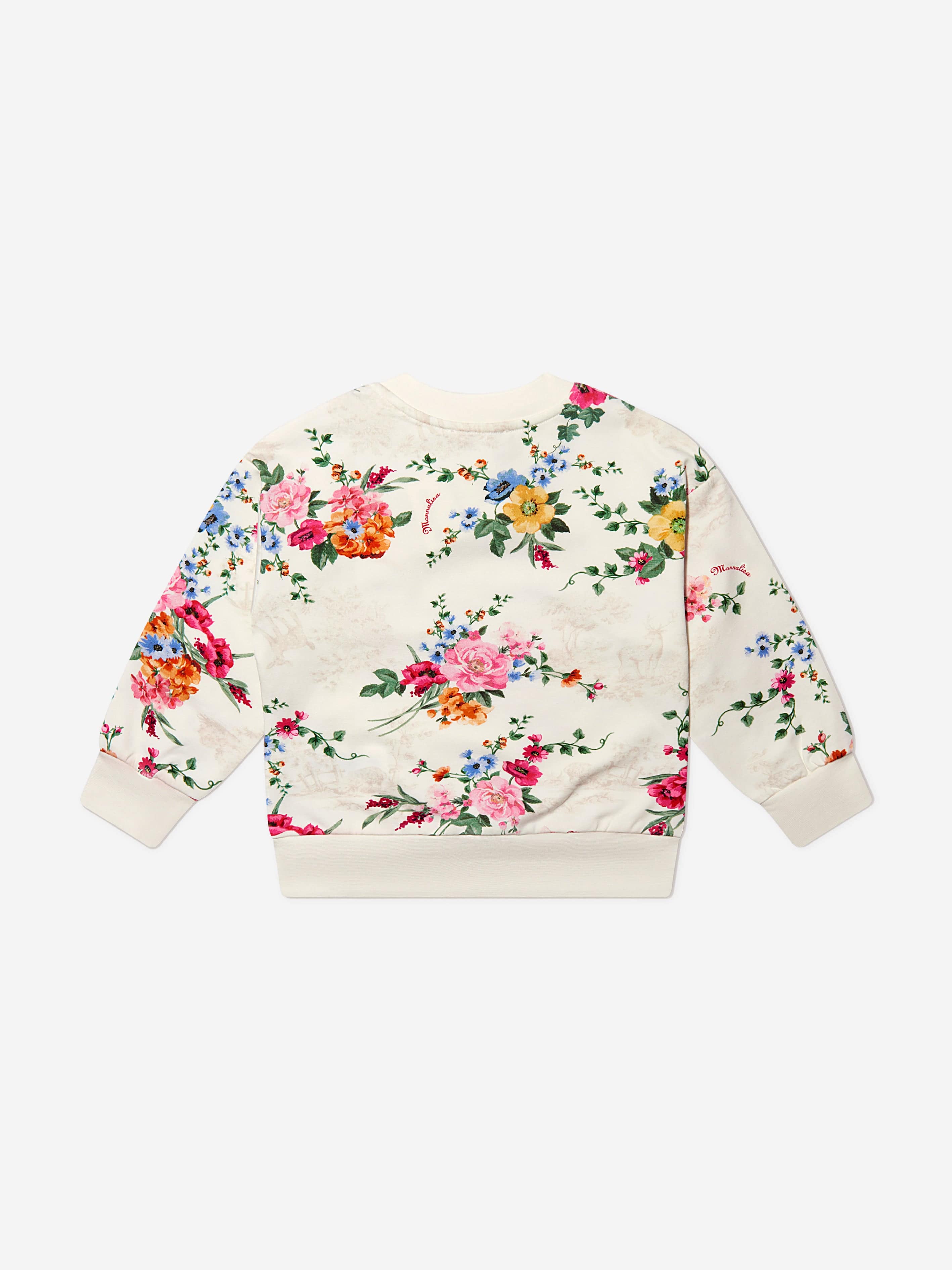 Monnalisa Girls Floral Print Sweatshirt