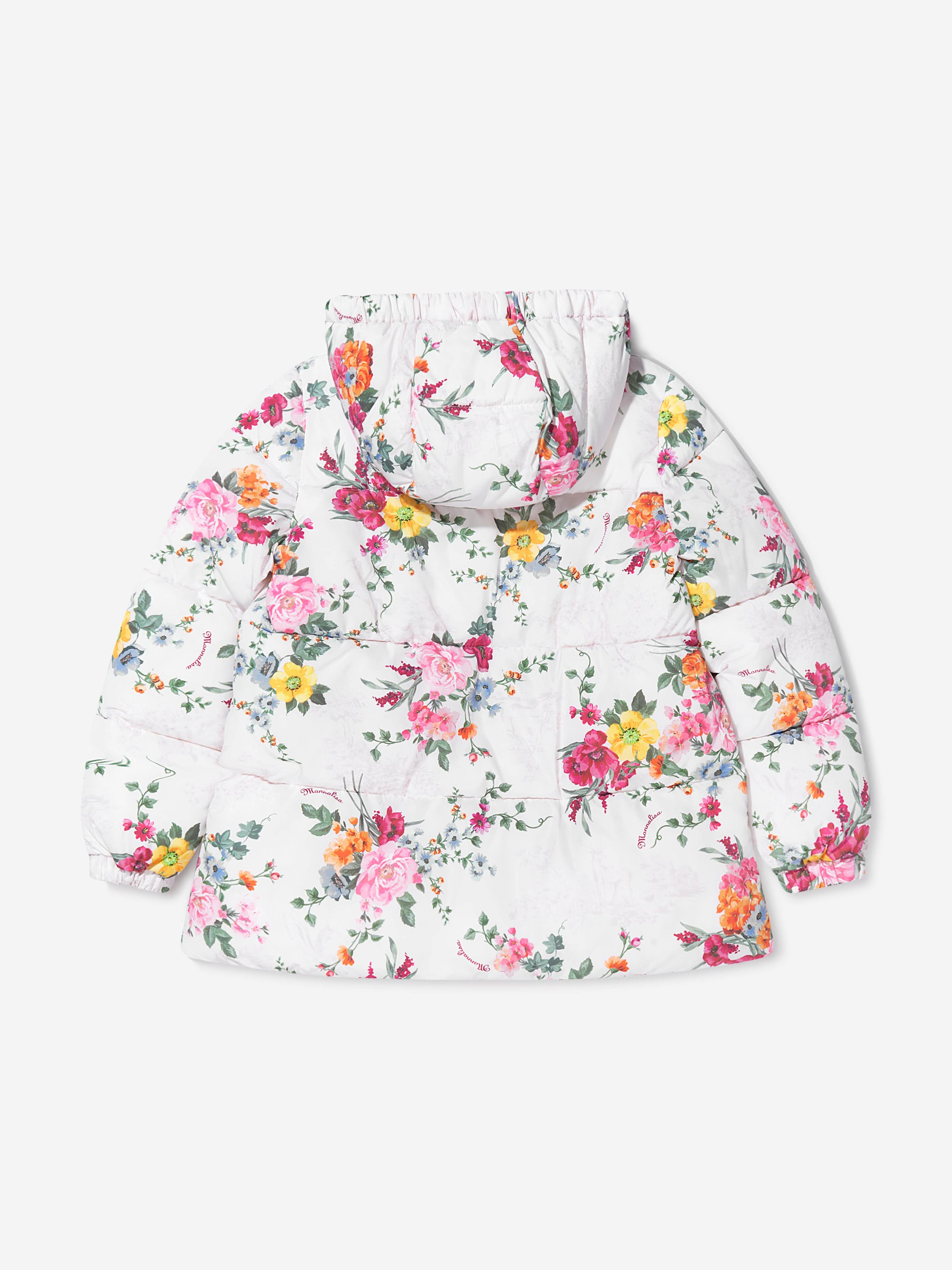 Monnalisa Girls Floral Down Padded Jacket