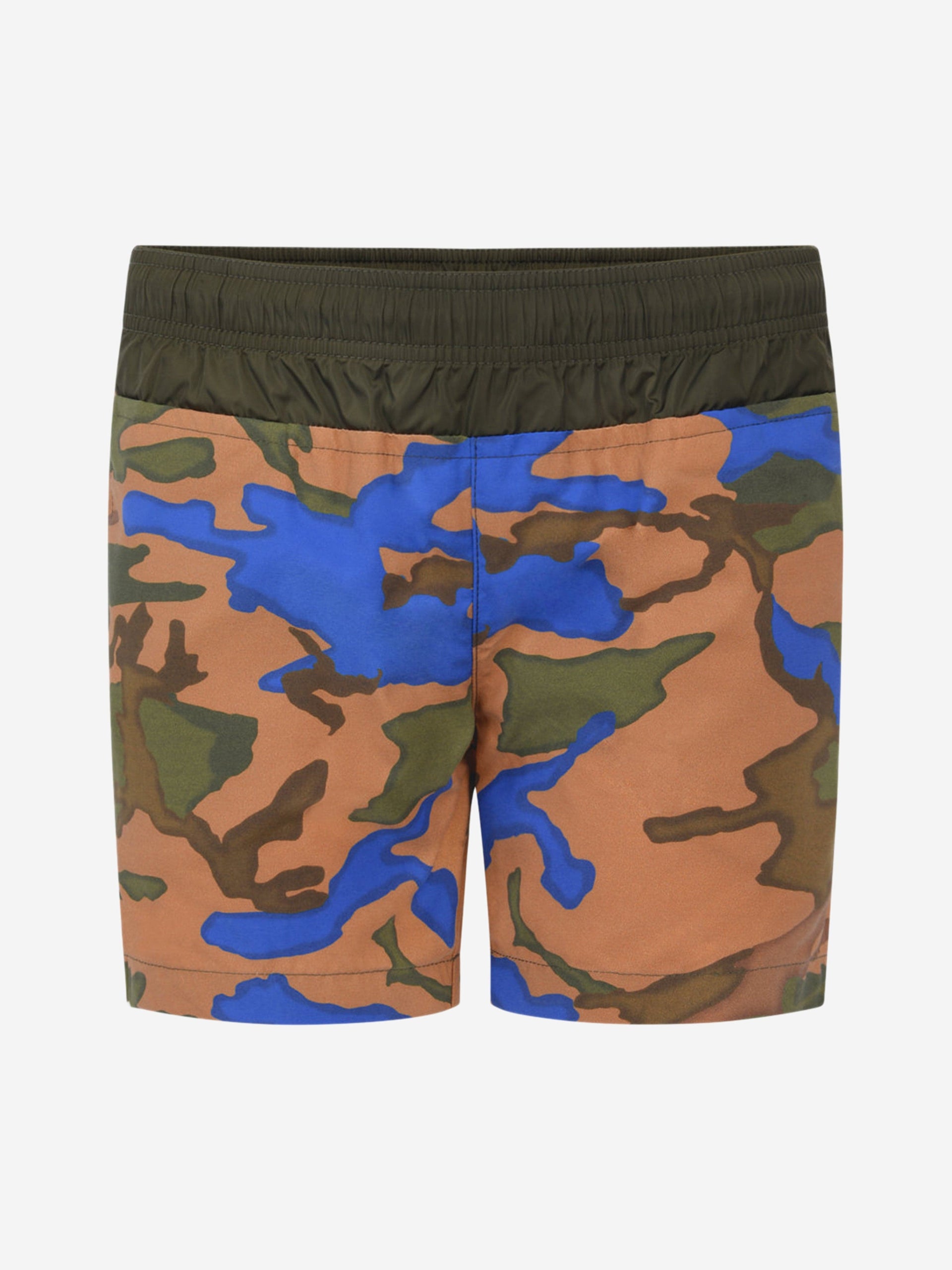 Moncler Enfant Camouflage Print Swim Shorts