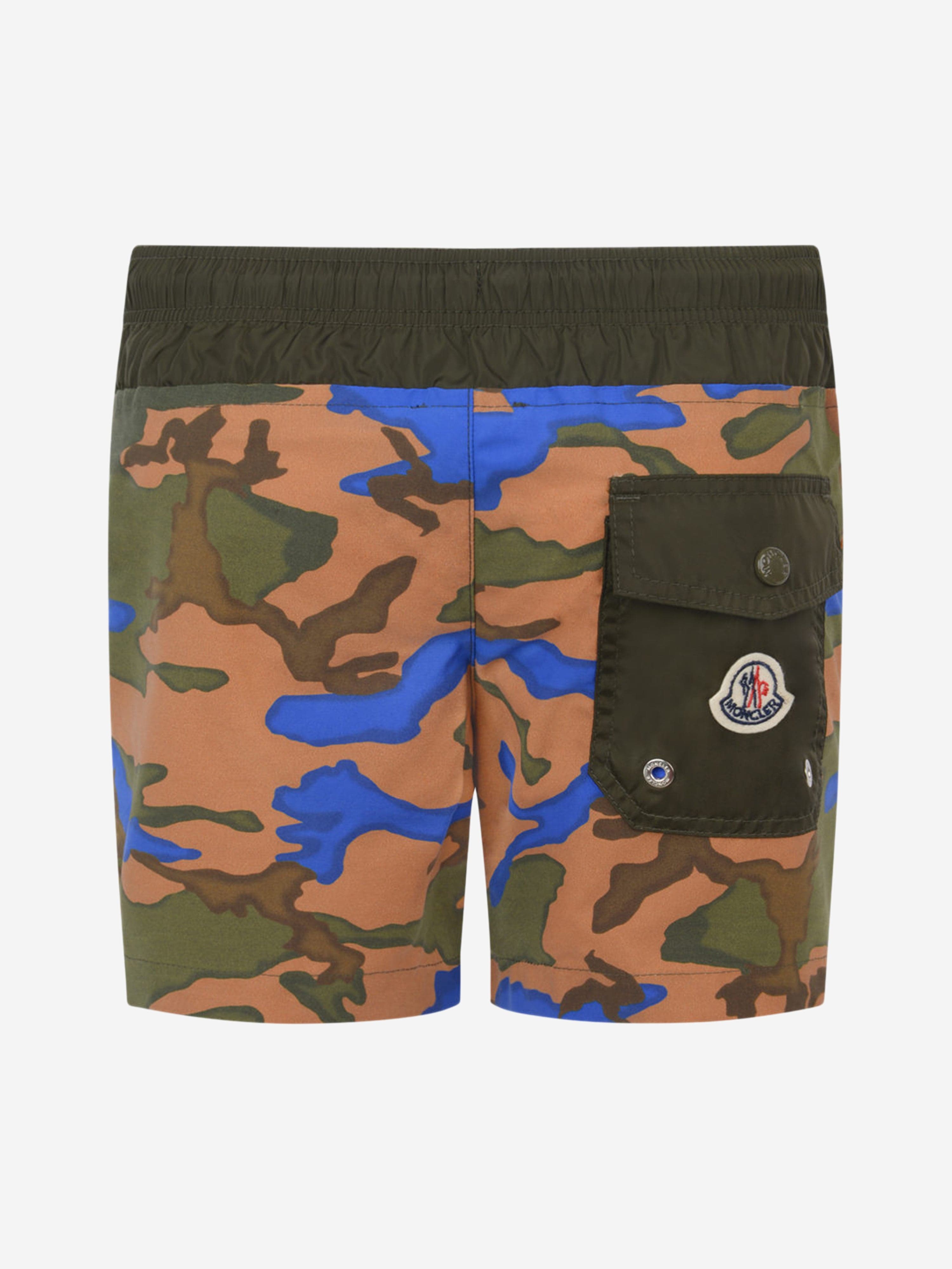 Moncler Enfant Boys Camouflage Print Swim Shorts