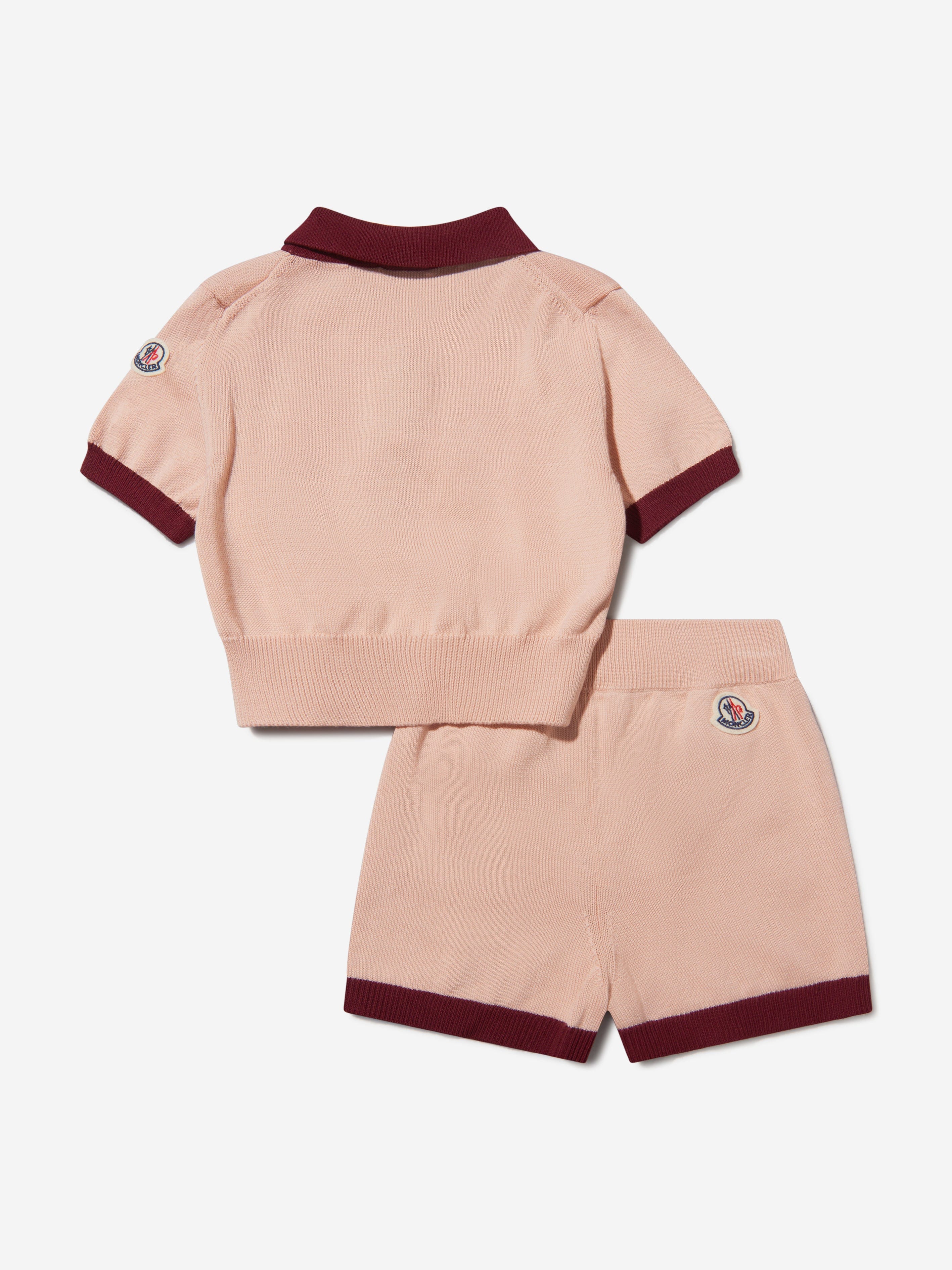 Moncler Enfant Girls Knitted Cardigan And Shorts Set