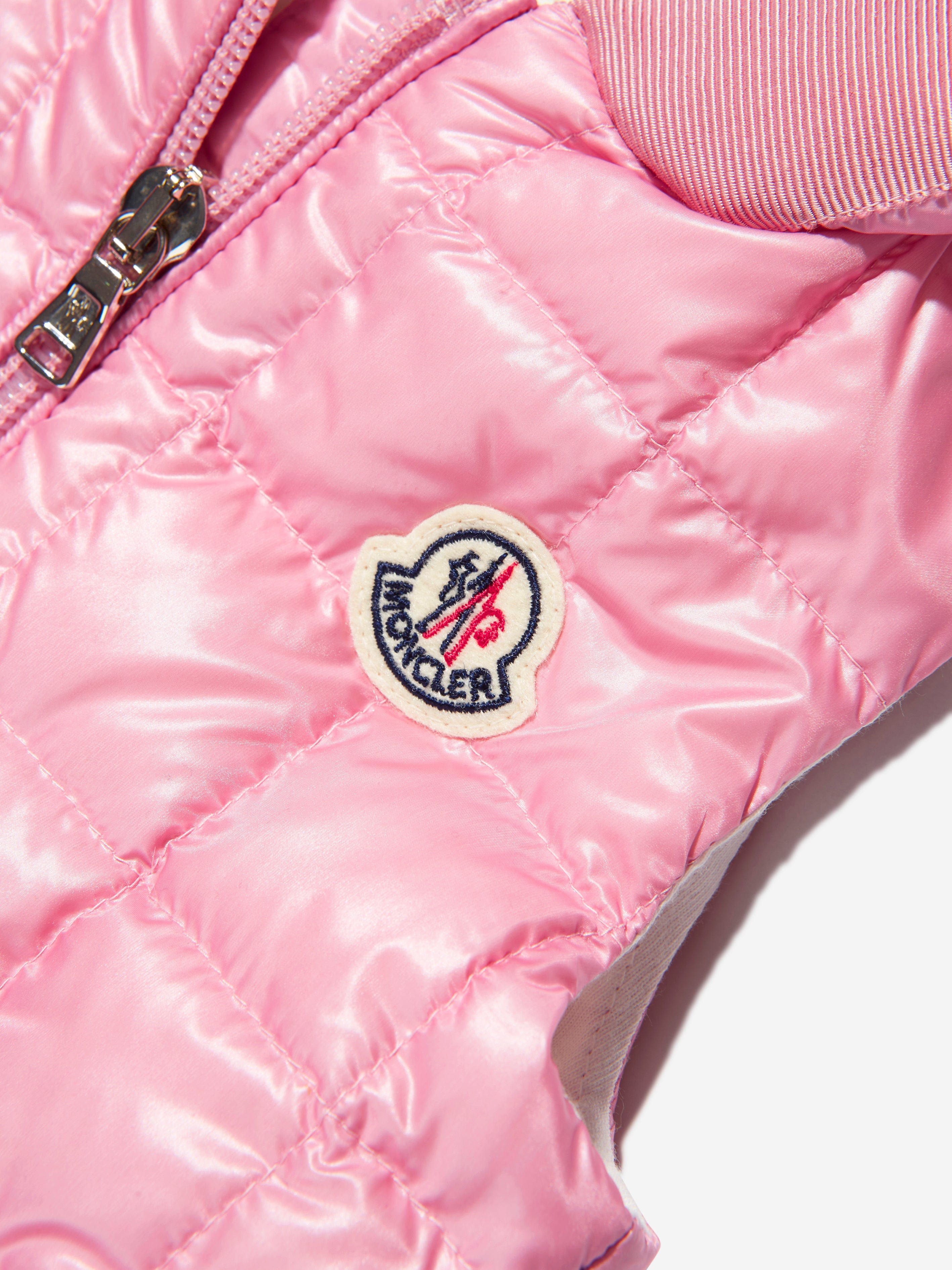 Moncler Enfant Baby Girls Down Padded Jouzas Gilet in Pink