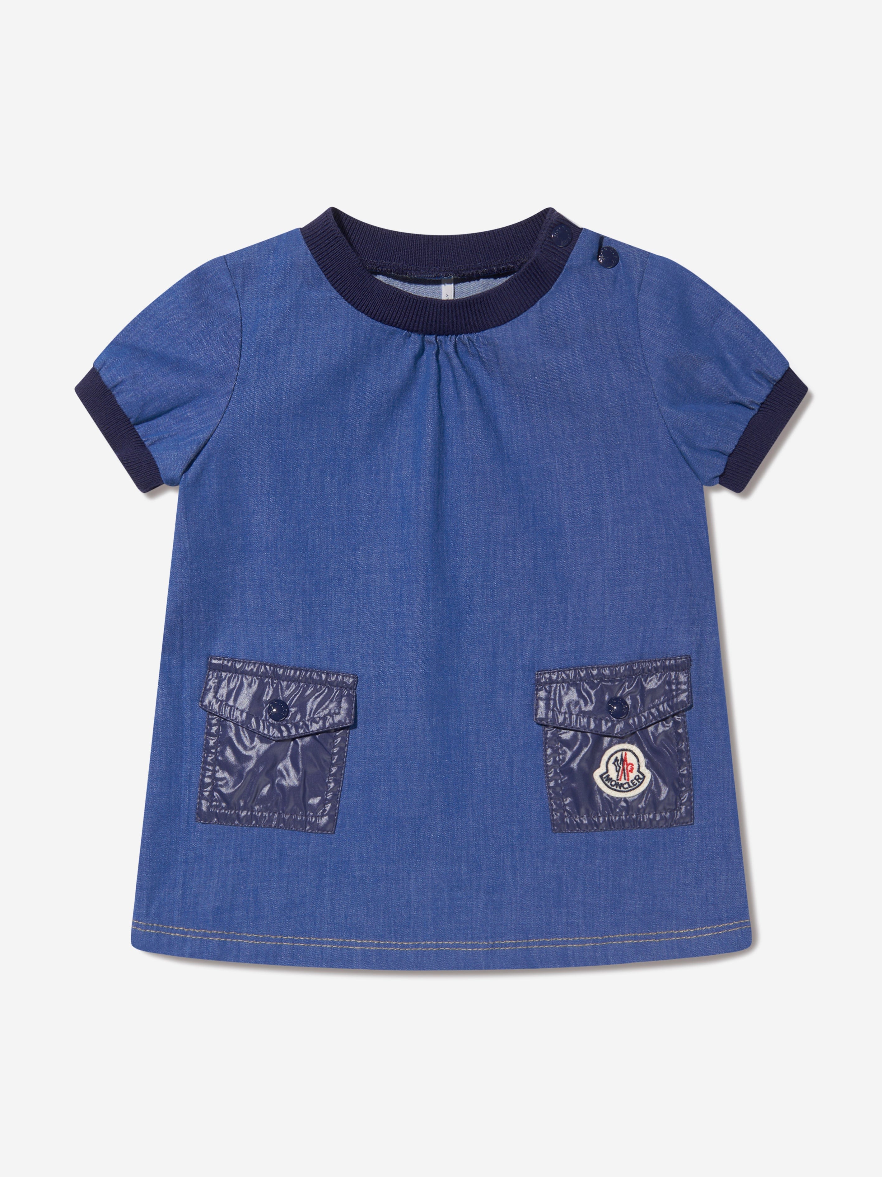 Moncler Enfant Baby Girls Dress in Blue