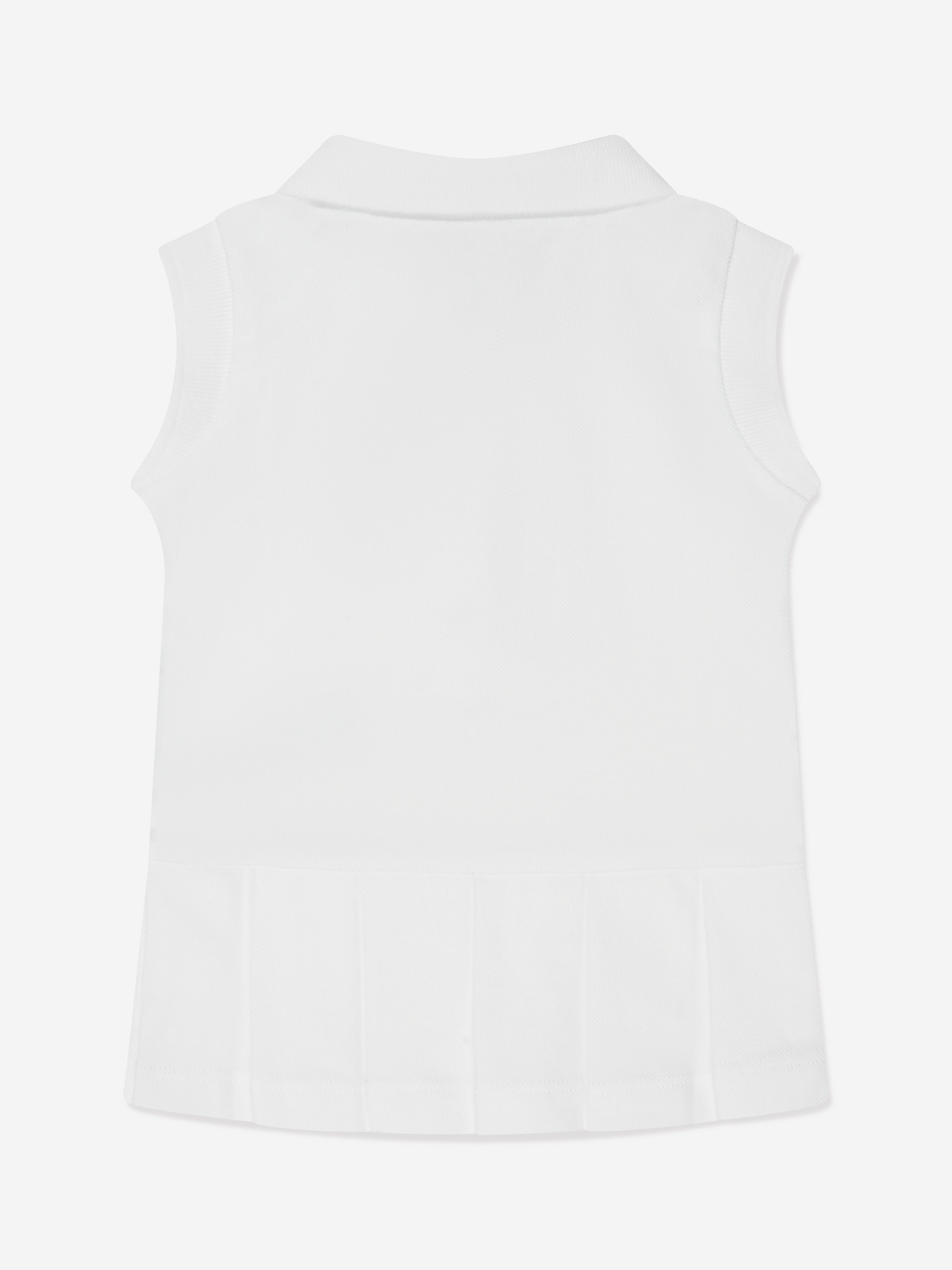 Moncler Enfant Baby Girls Sleeveless Polo Dress in White