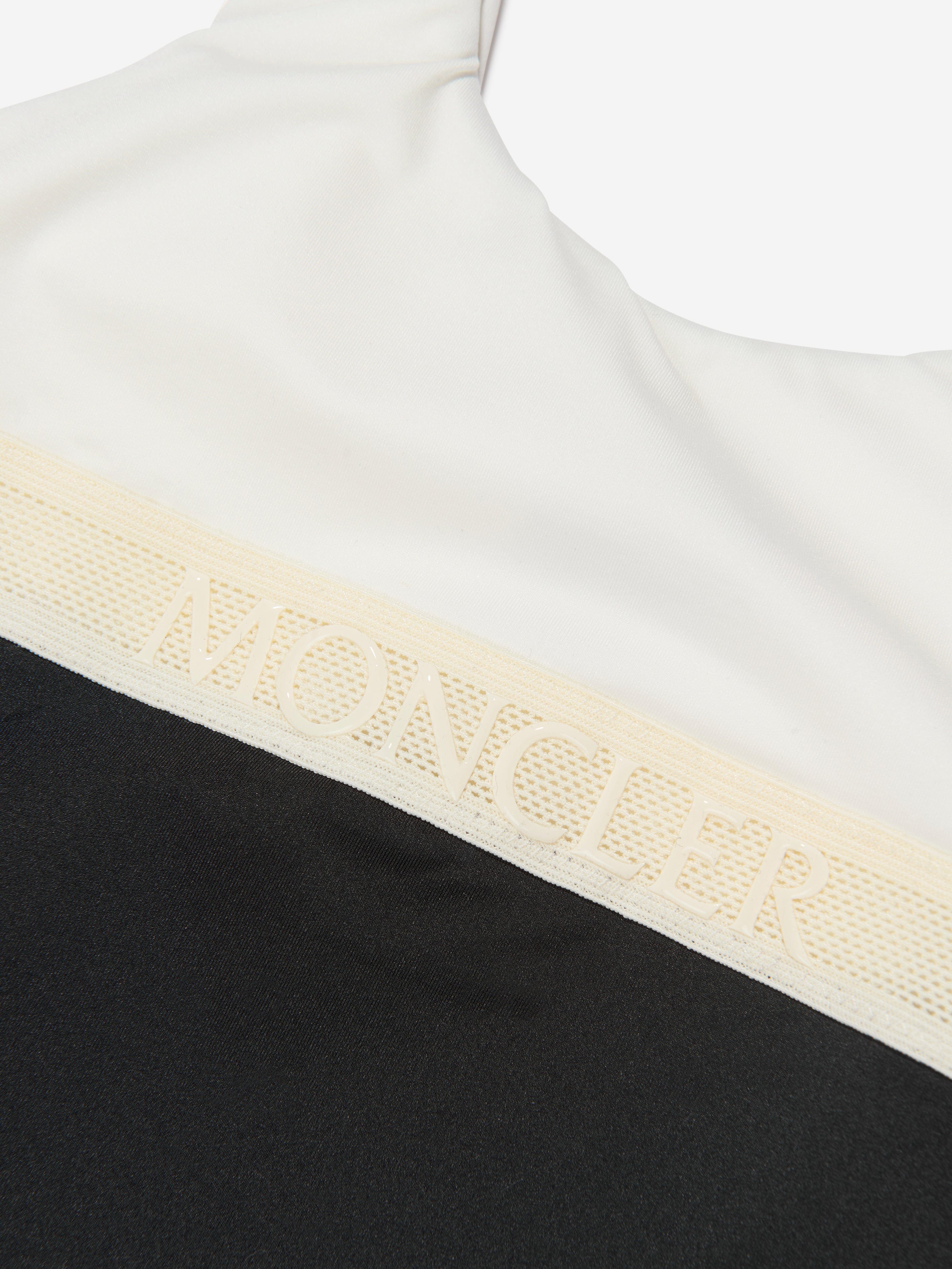 Moncler Enfant Girls Colourblock Swimsuit in White