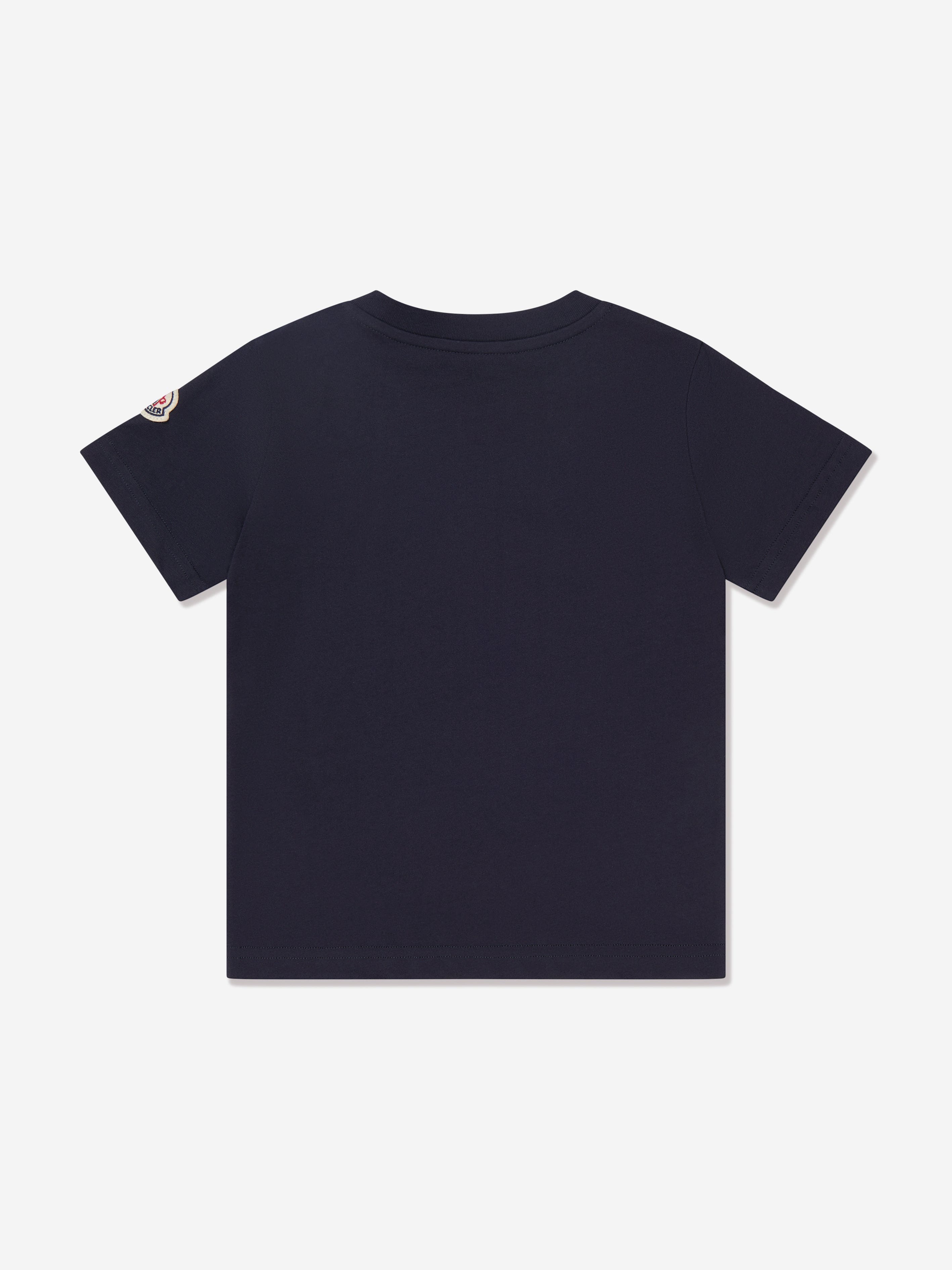 Moncler Enfant Kids Logo T-Shirt in Navy