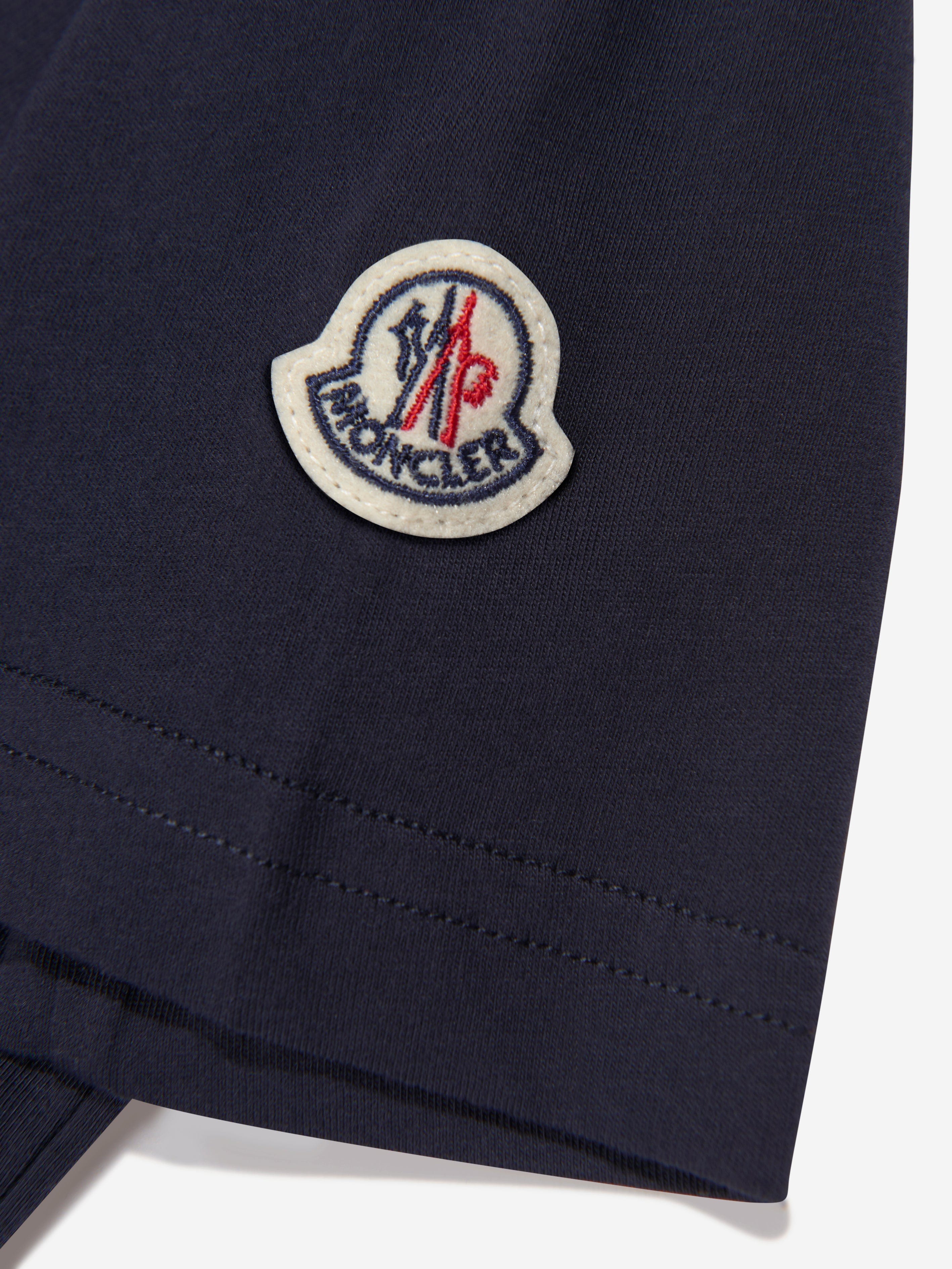 Moncler Enfant Kids Logo T-Shirt in Navy