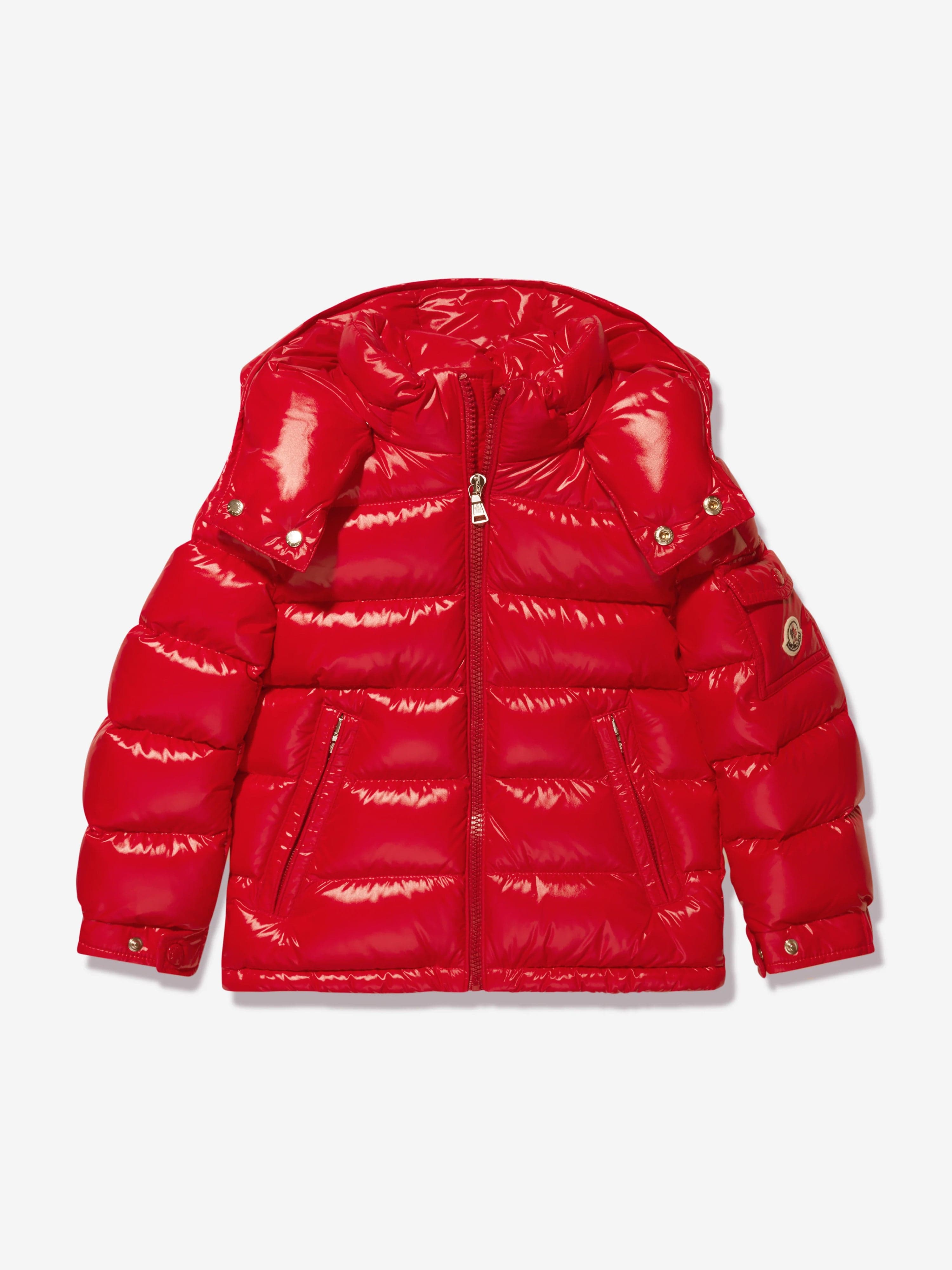 Moncler Enfant Boys Down Padded New Maya Jacket in Red