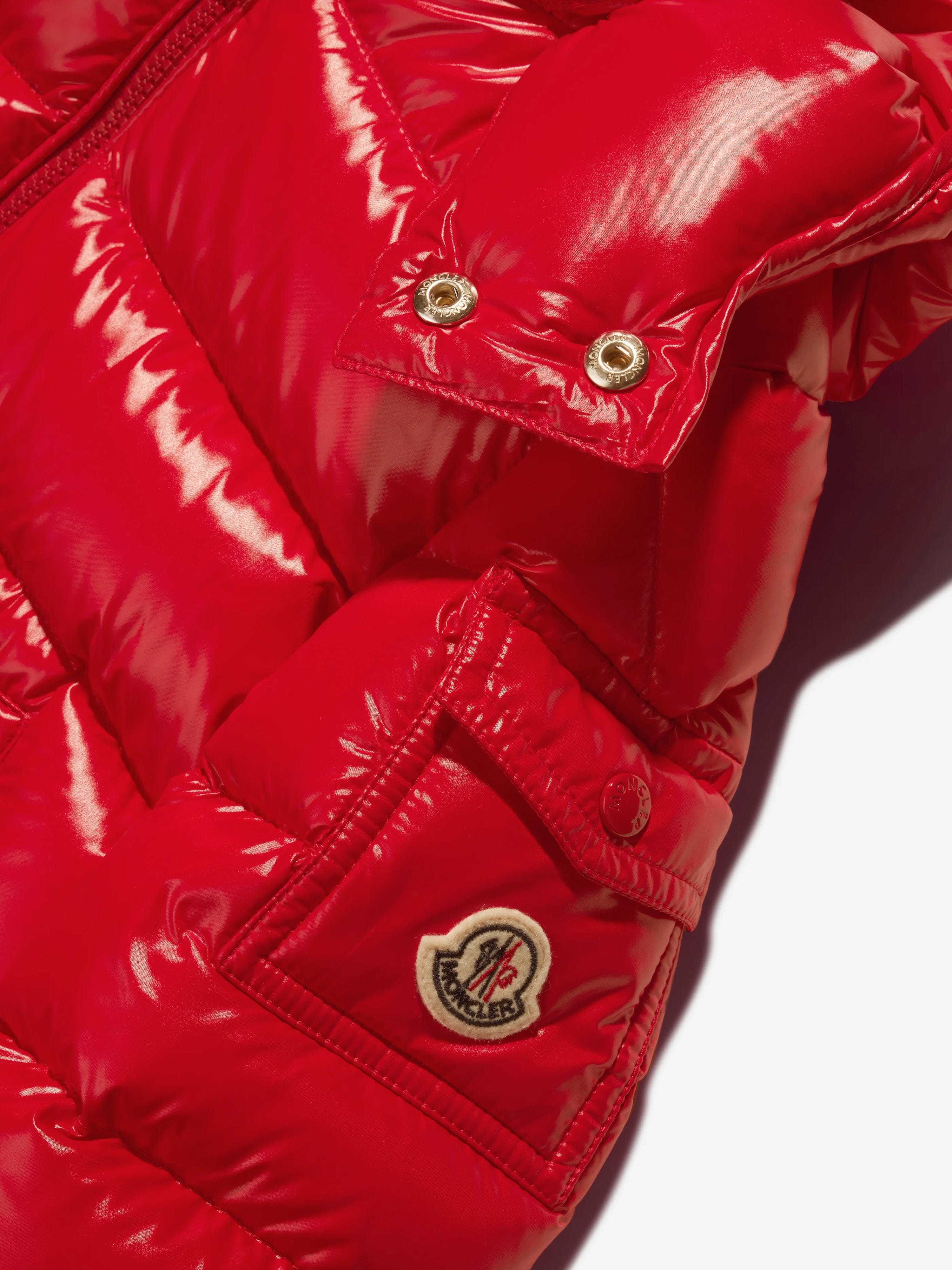 Moncler Enfant Boys Down Padded New Maya Jacket in Red