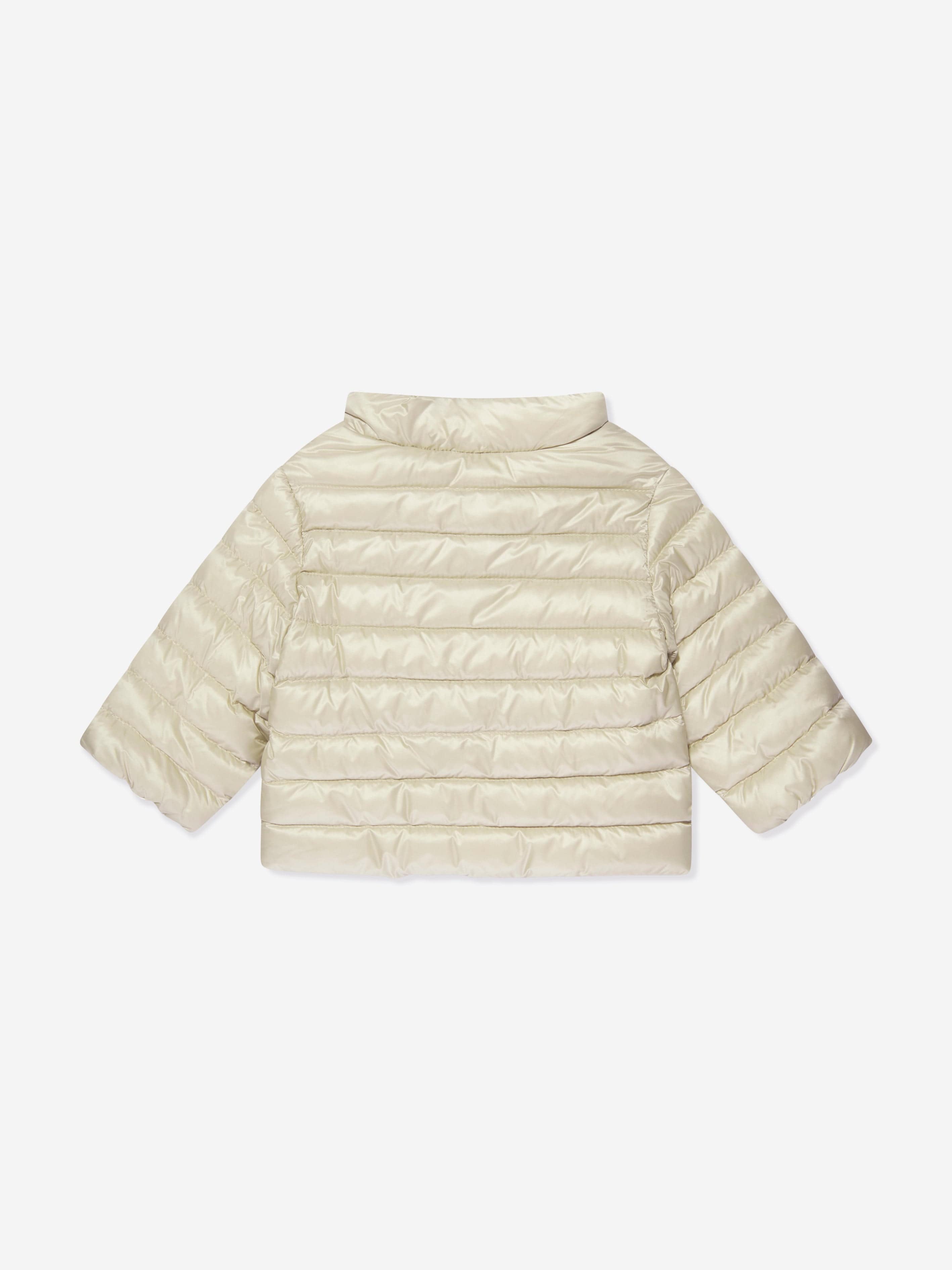 Moncler Enfant Baby Down Padded Baigal Jacket in Beige