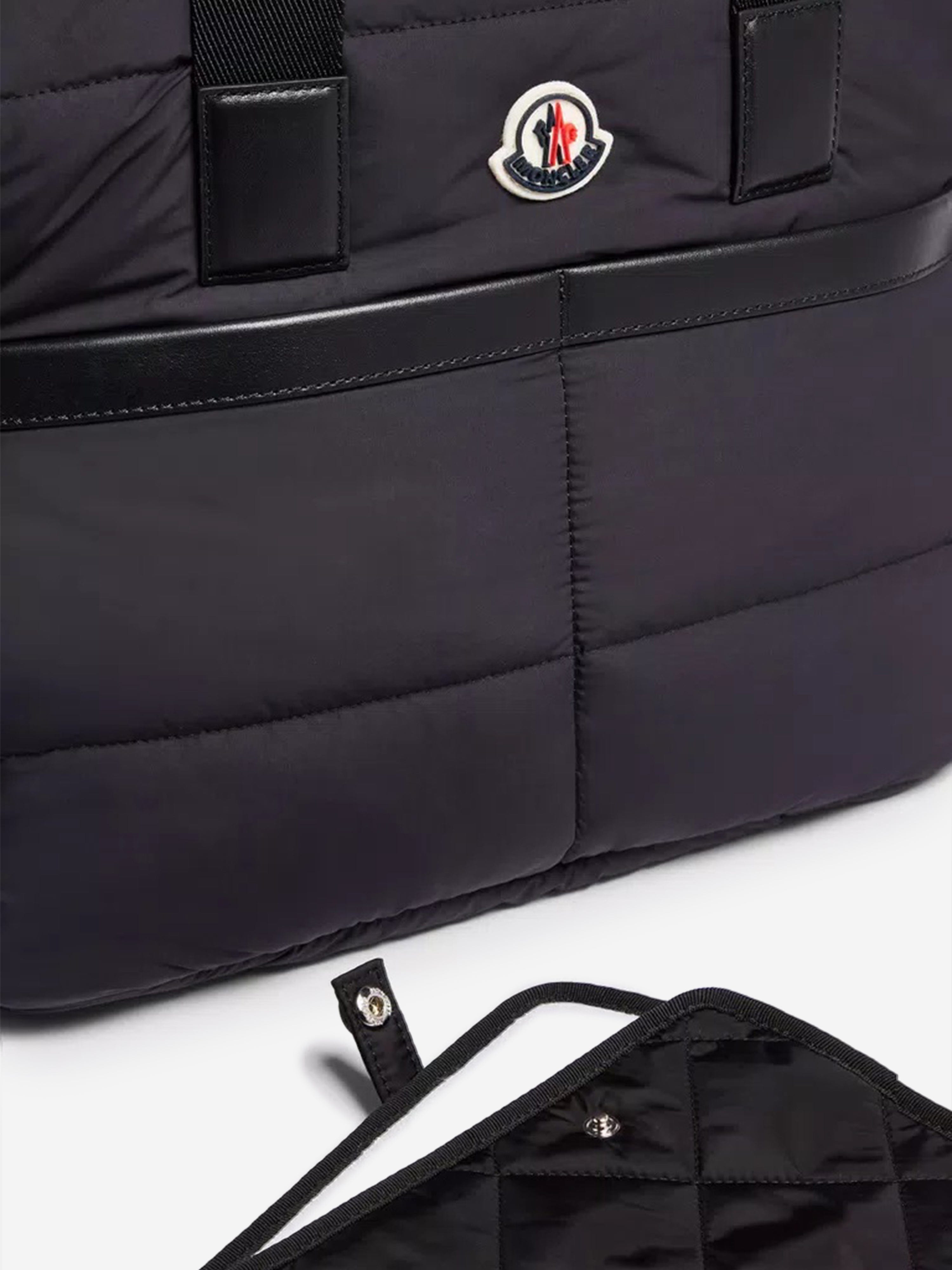 Moncler Enfant Baby Padded Changing Bag in Black (42cm)