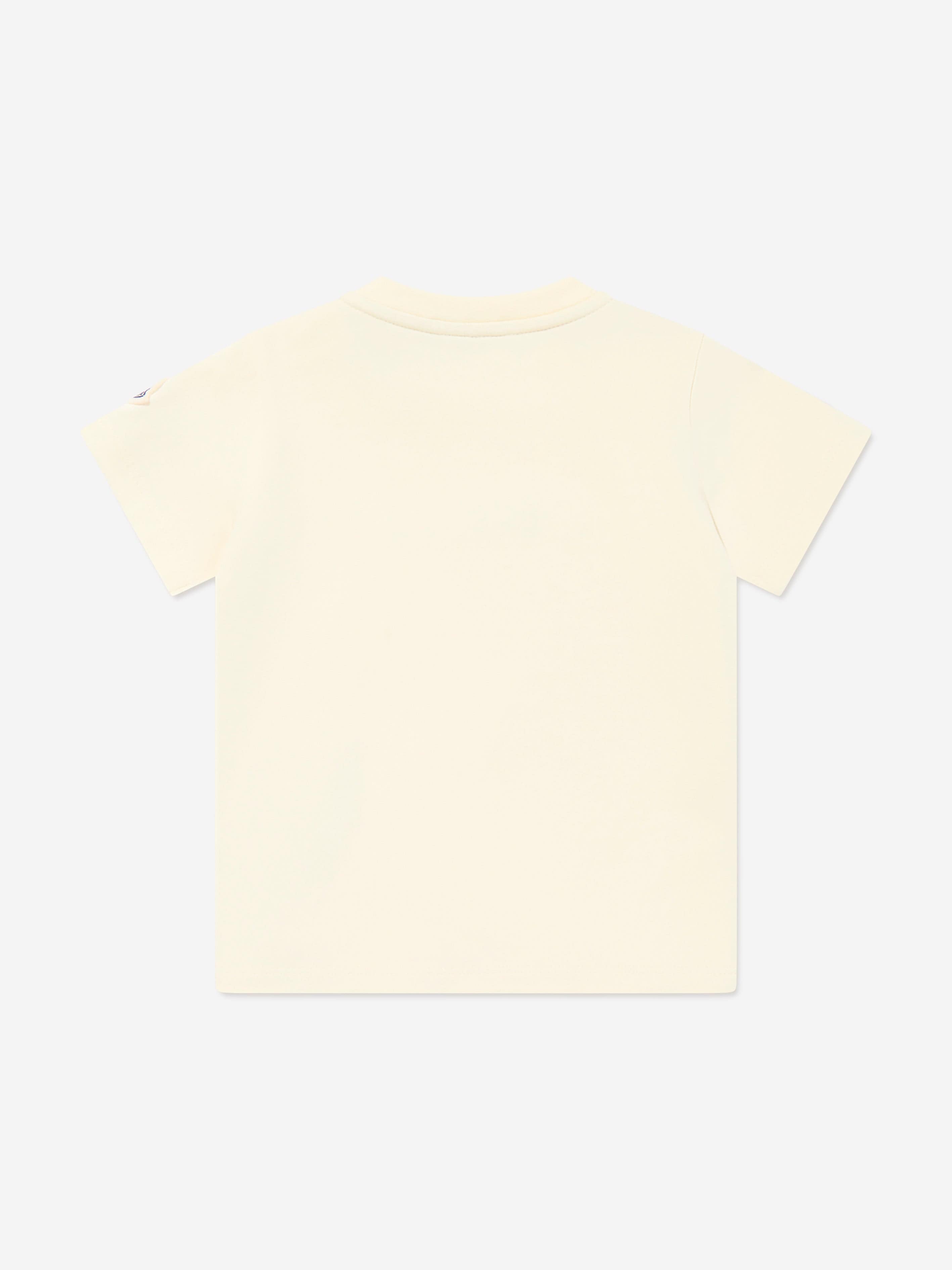 Moncler Enfant Baby Girls Logo T-Shirt in Yellow