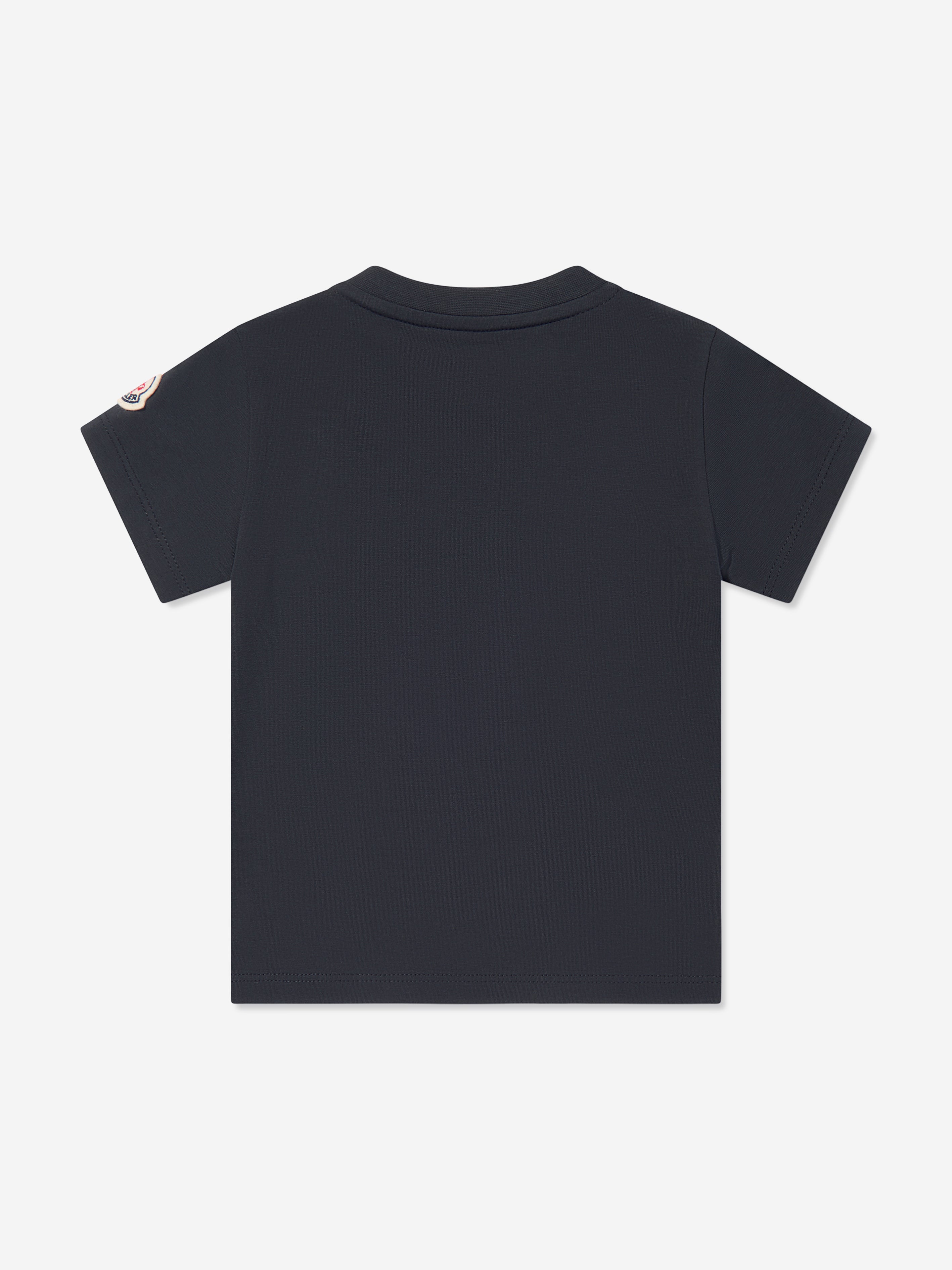 Moncler Enfant Baby Girls Logo T-Shirt in Navy