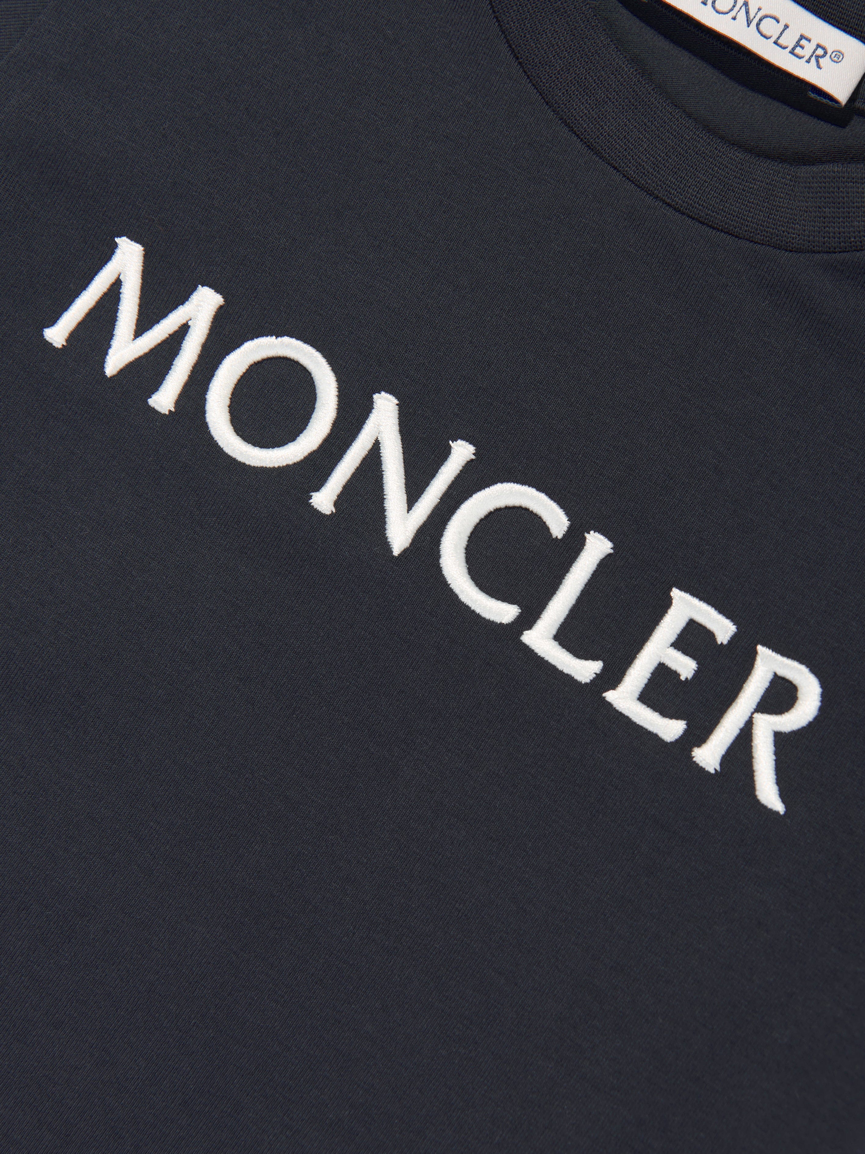 Moncler Enfant Baby Girls Logo T-Shirt in Navy