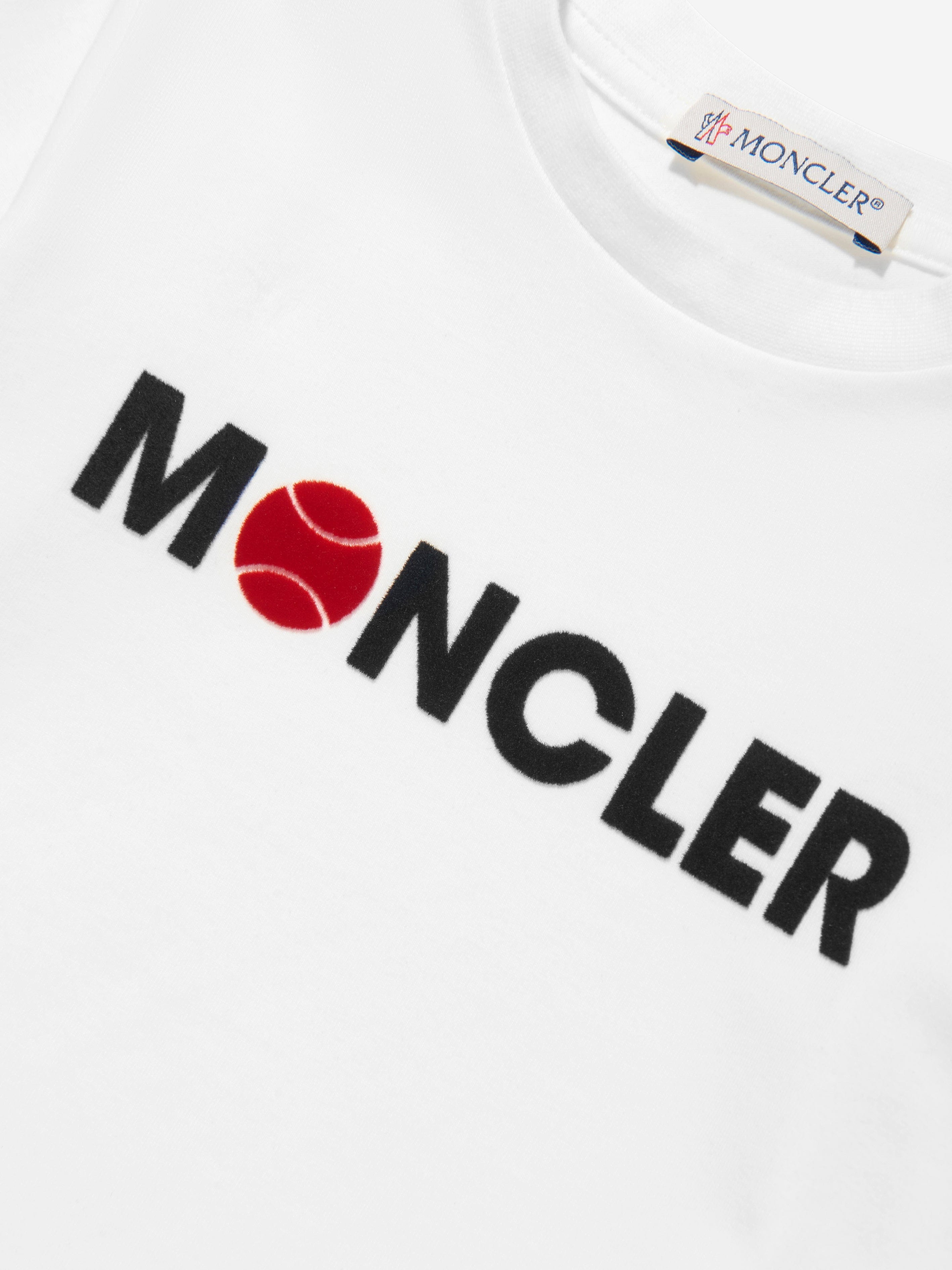 Moncler Enfant Baby Boys Long Sleeve Logo T-Shirt in White