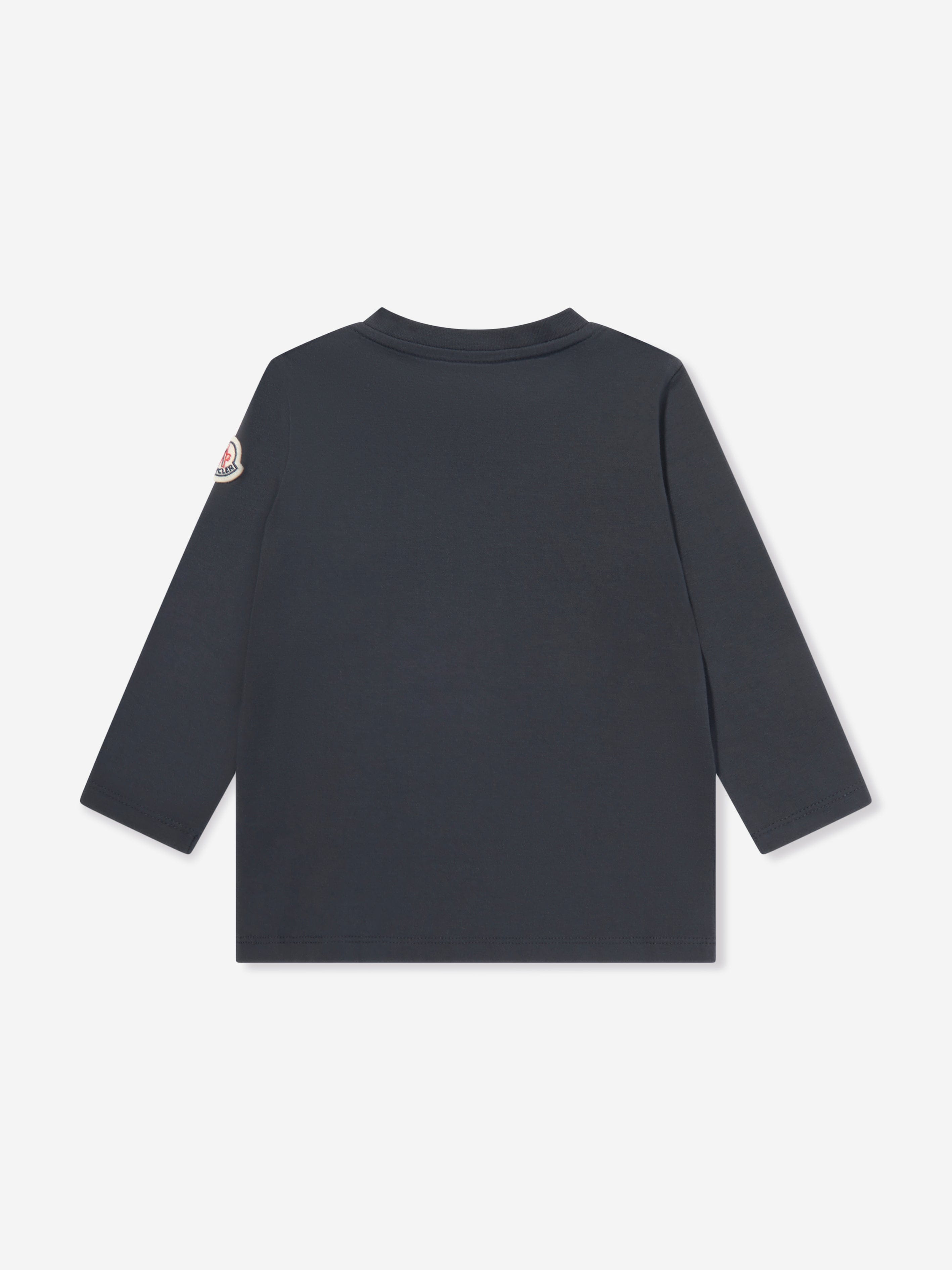 Moncler Enfant Baby Boys Long Sleeve Logo T-Shirt in Navy