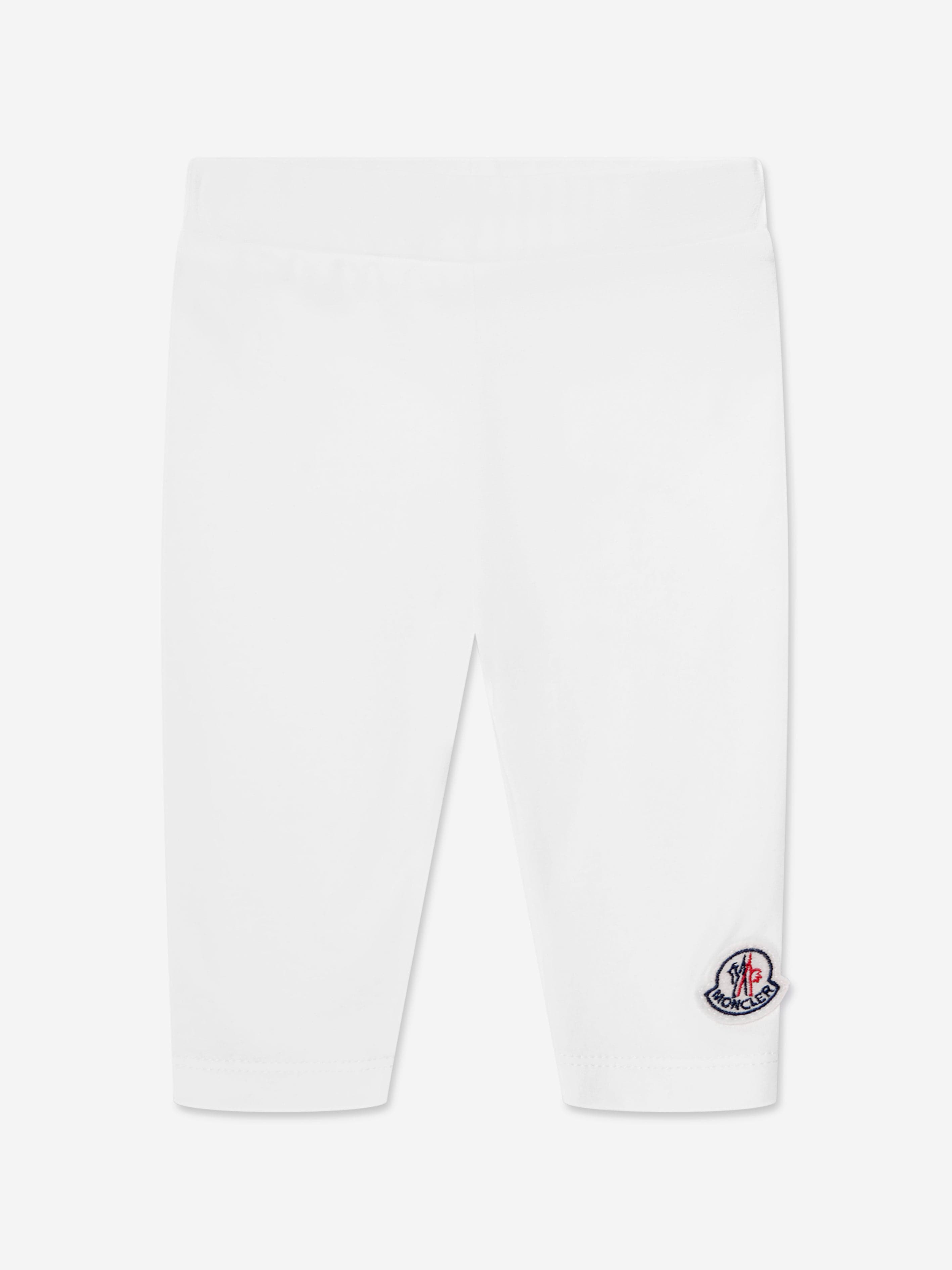 Moncler Enfant Baby Girls Logo Leggings in White