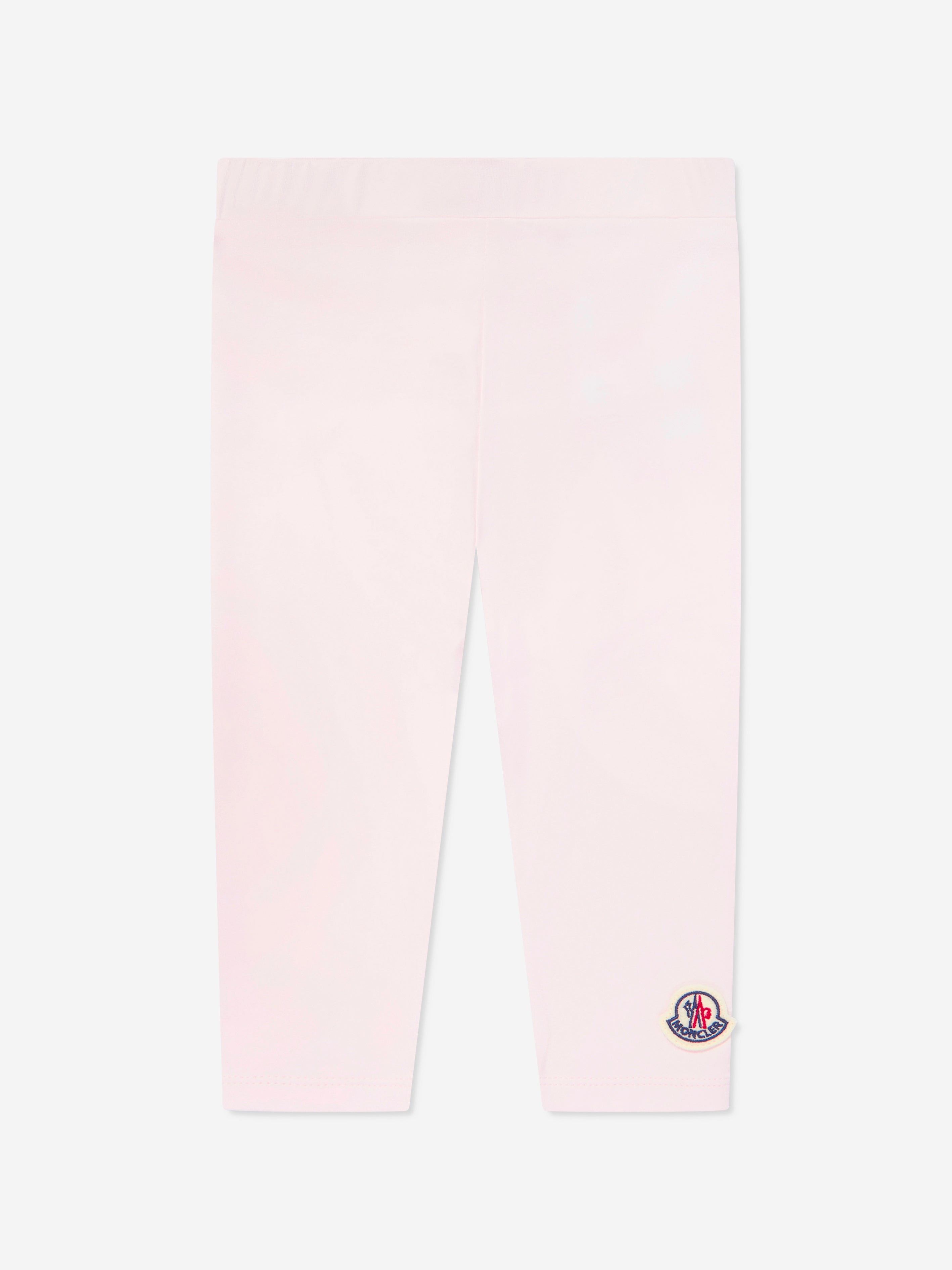 Moncler Enfant Baby Girls Logo Leggings in Pink