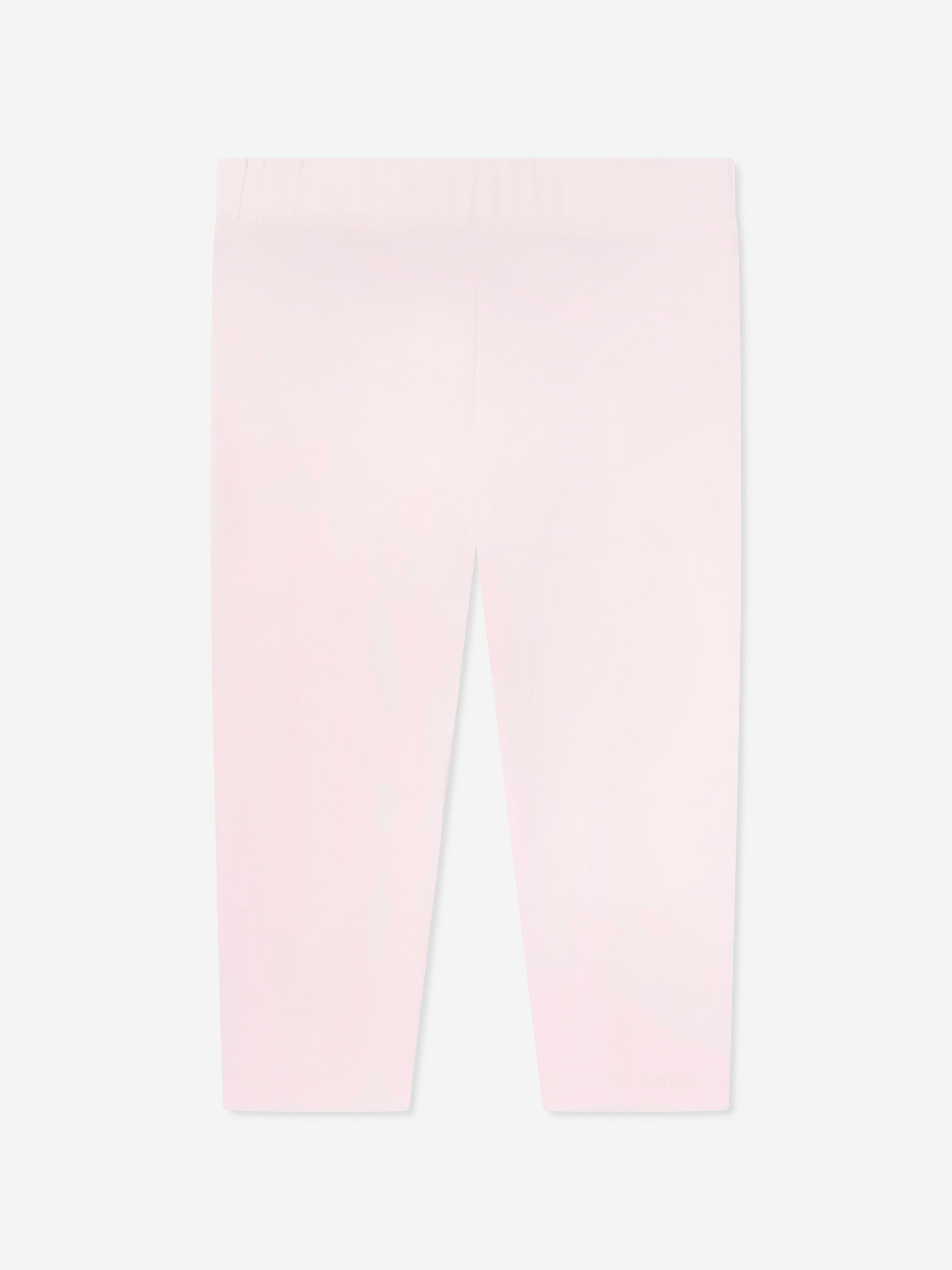 Moncler Enfant Baby Girls Logo Leggings in Pink