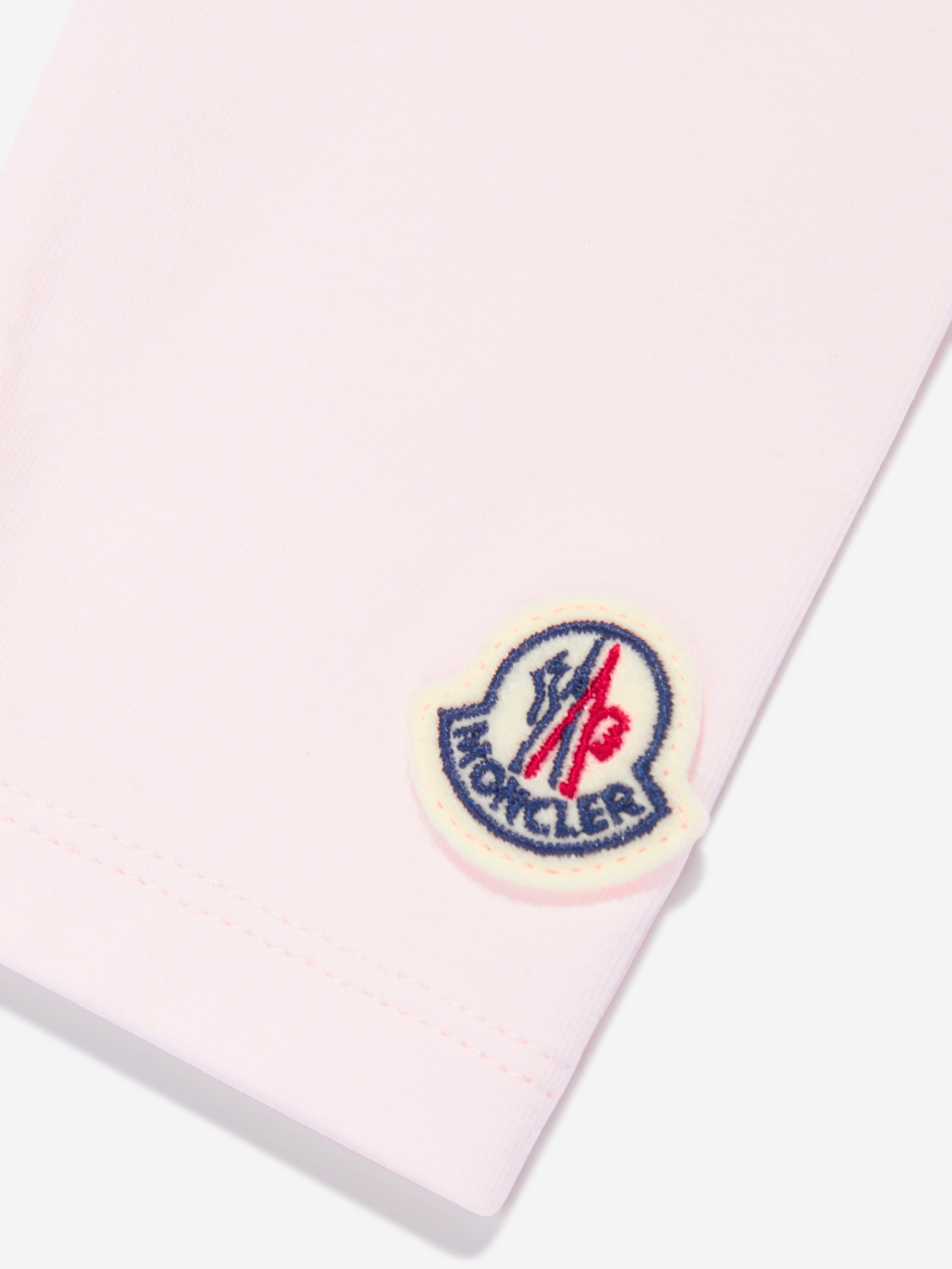 Moncler Enfant Baby Girls Logo Leggings in Pink