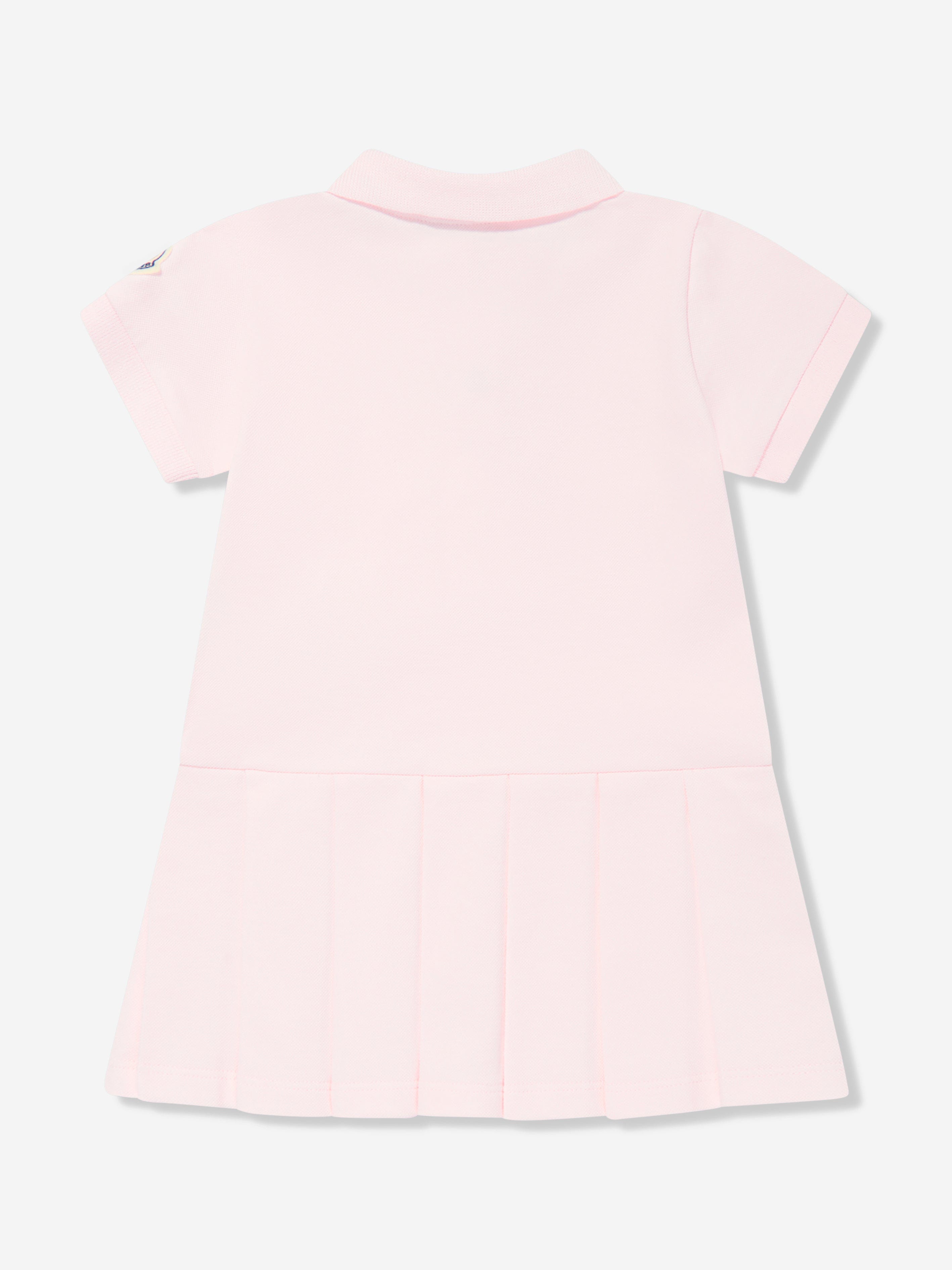 Moncler Enfant Baby Girls Branded Polo Dress in Pink