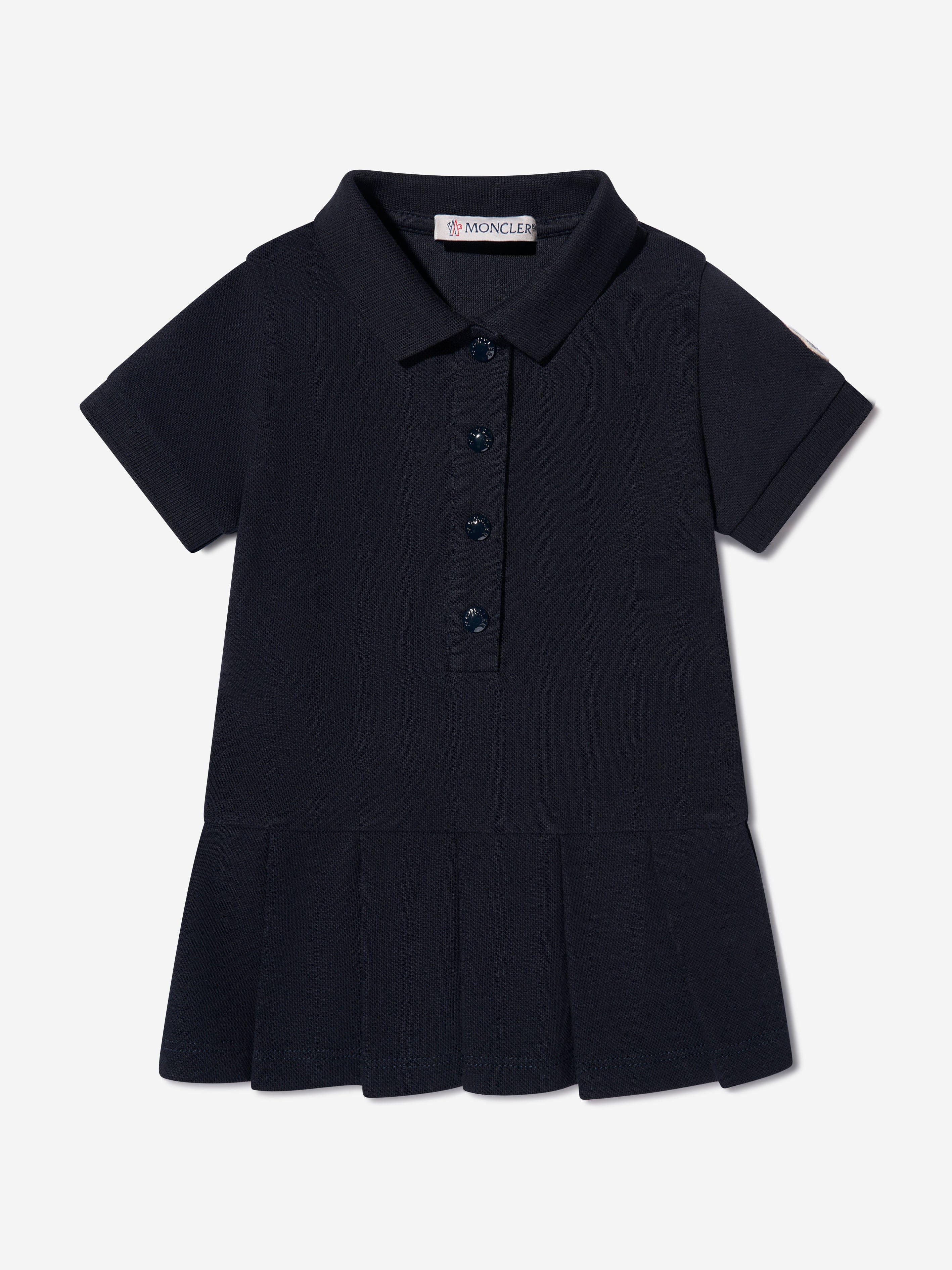 Moncler Enfant Baby Girls Tennis Bear Dress in Navy