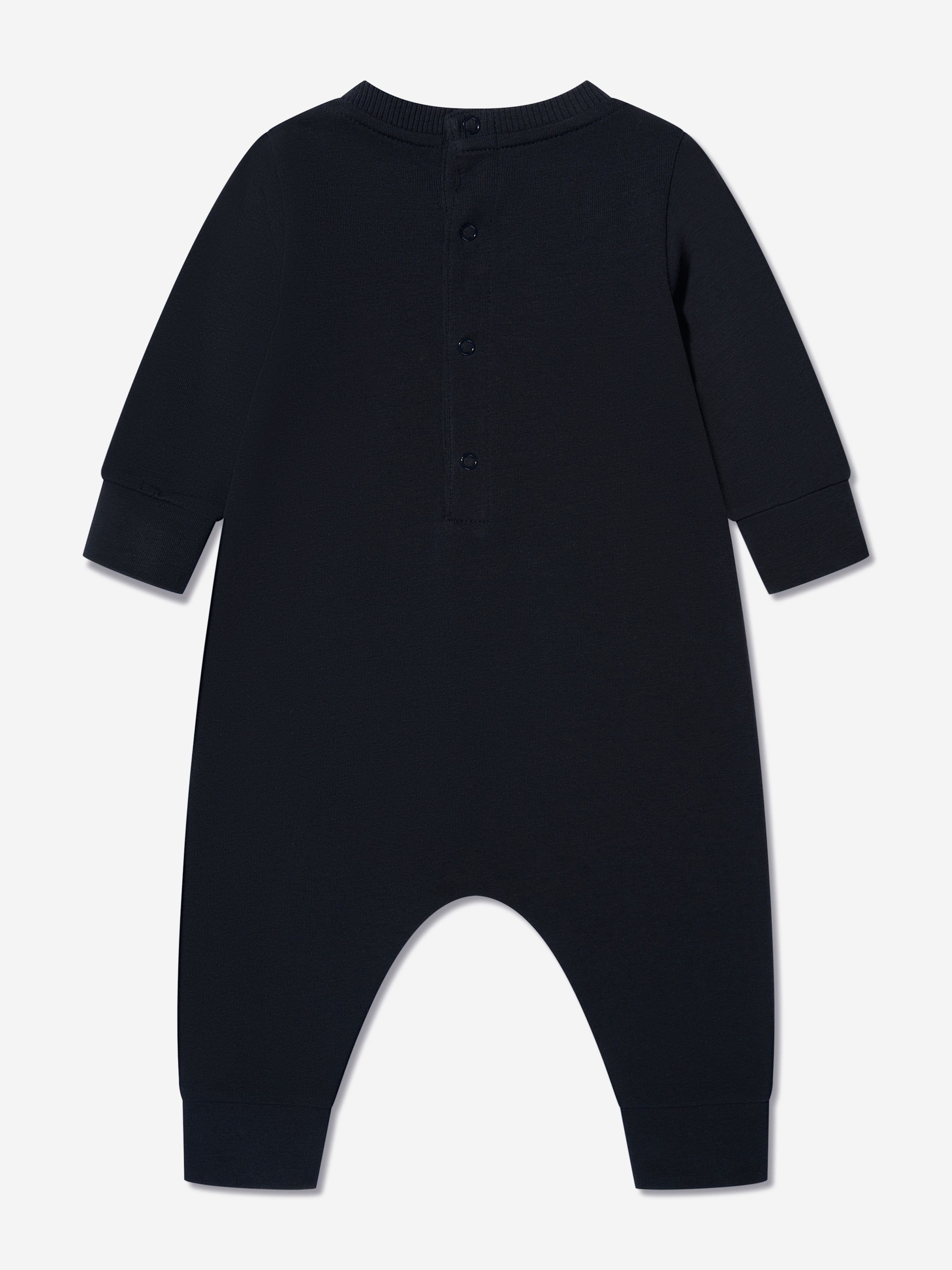 Moncler Enfant Baby Logo Romper in Navy