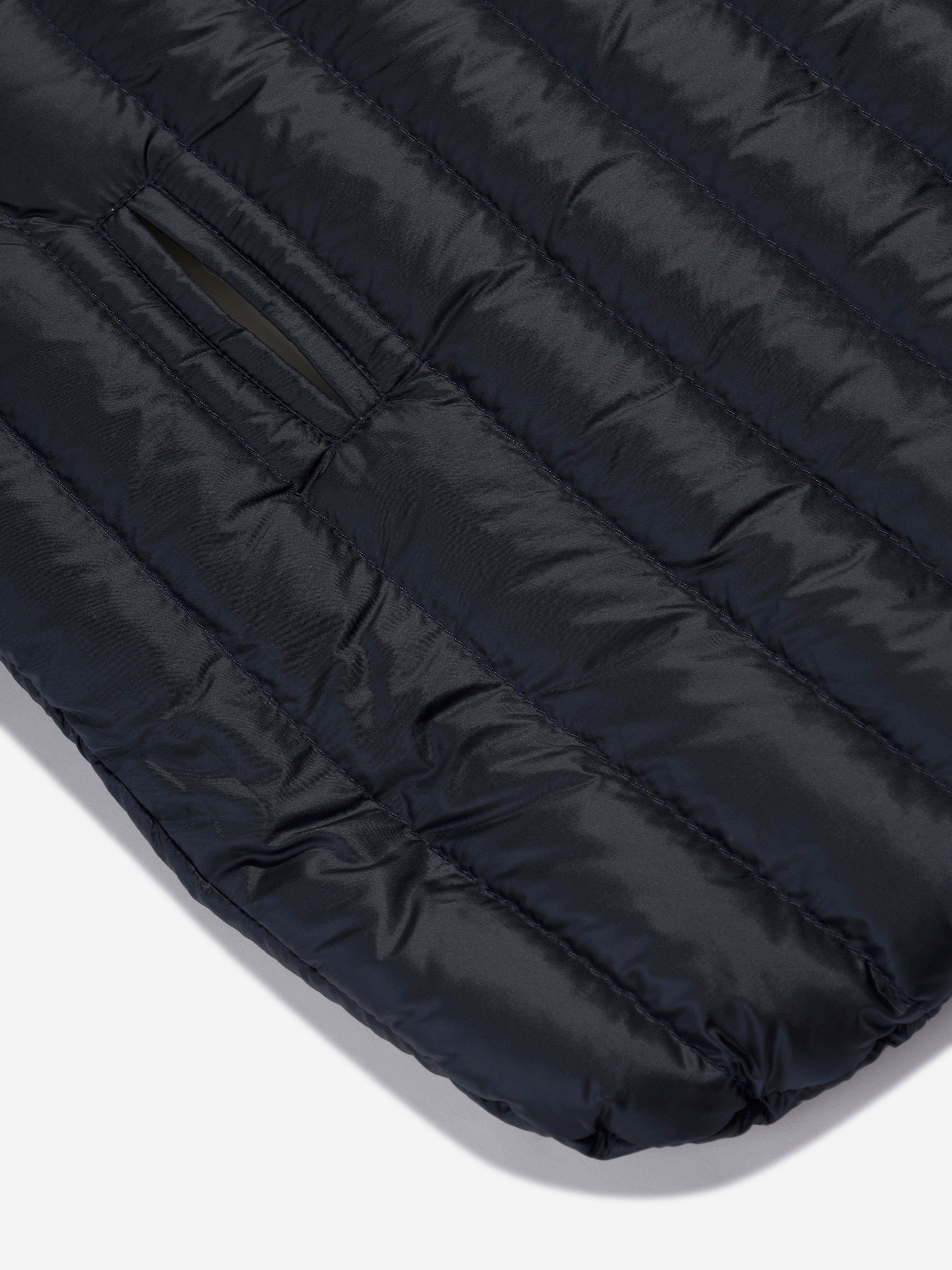 Moncler Enfant Baby Down Padded Nest in Navy