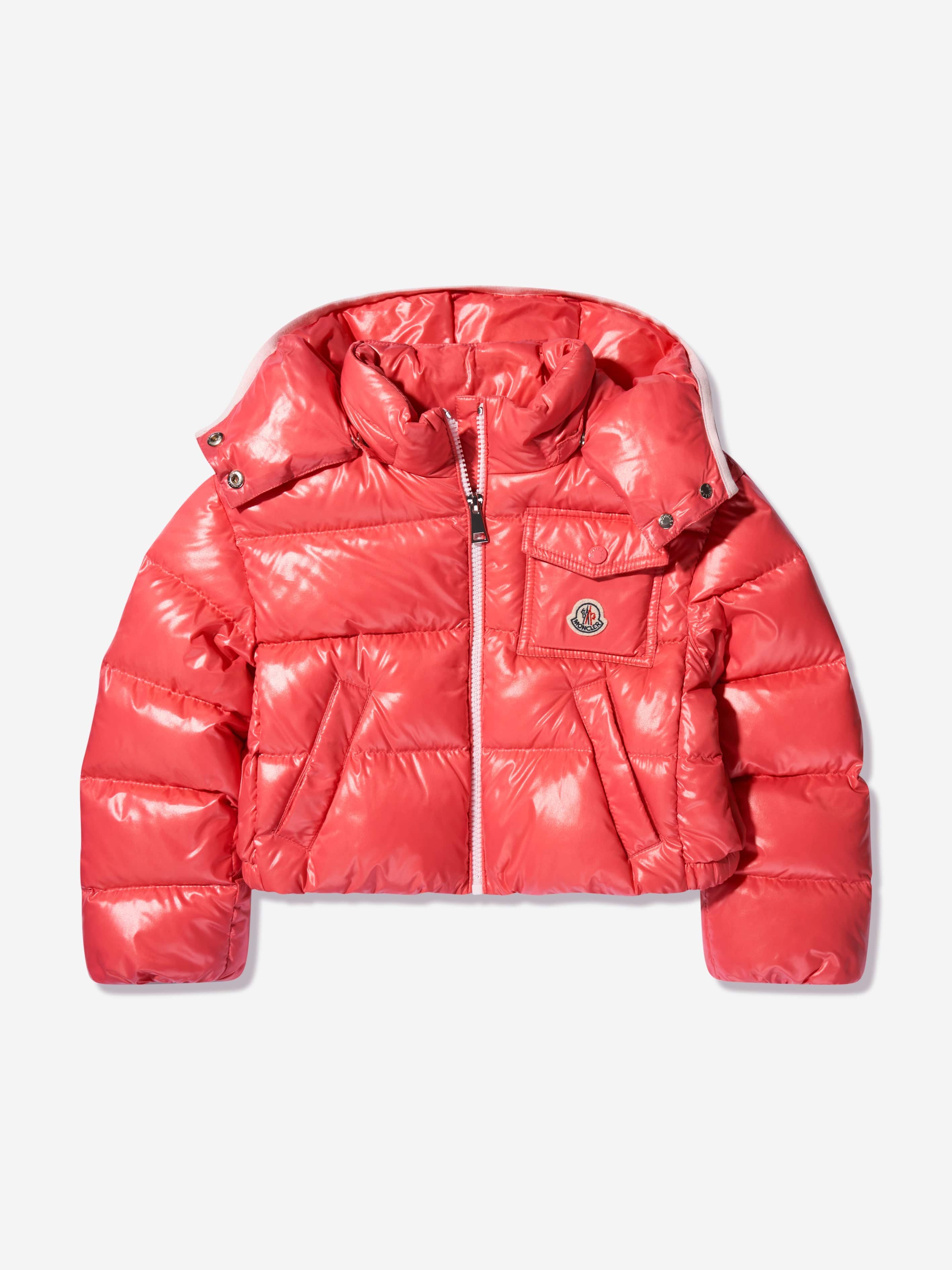 Moncler Enfant Girls Down Padded Andro Jacket in Pink